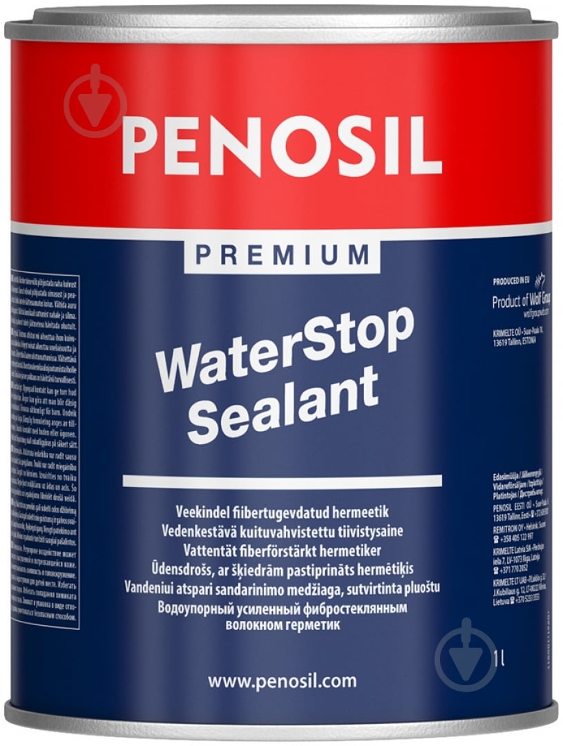 Герметик PENOSIL водонепроницаемый армированный волокном WaterStop 930 1 л серый - фото 2