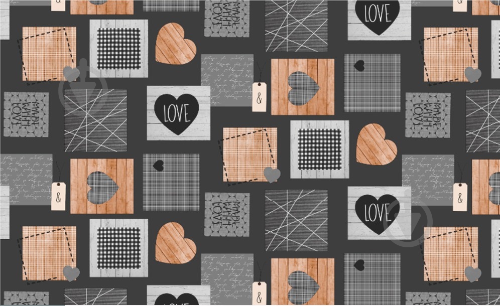 Скатерть ES0942 100x135 см серый с рисунком Даріана - фото 1