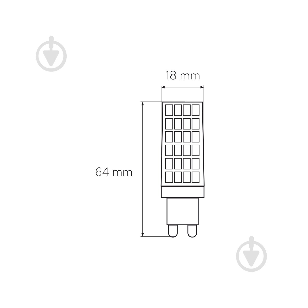 Лампа світлодіодна Eurolamp 6 Вт капсульна прозора G9 220 В LED-G9-0630(220) - фото 4