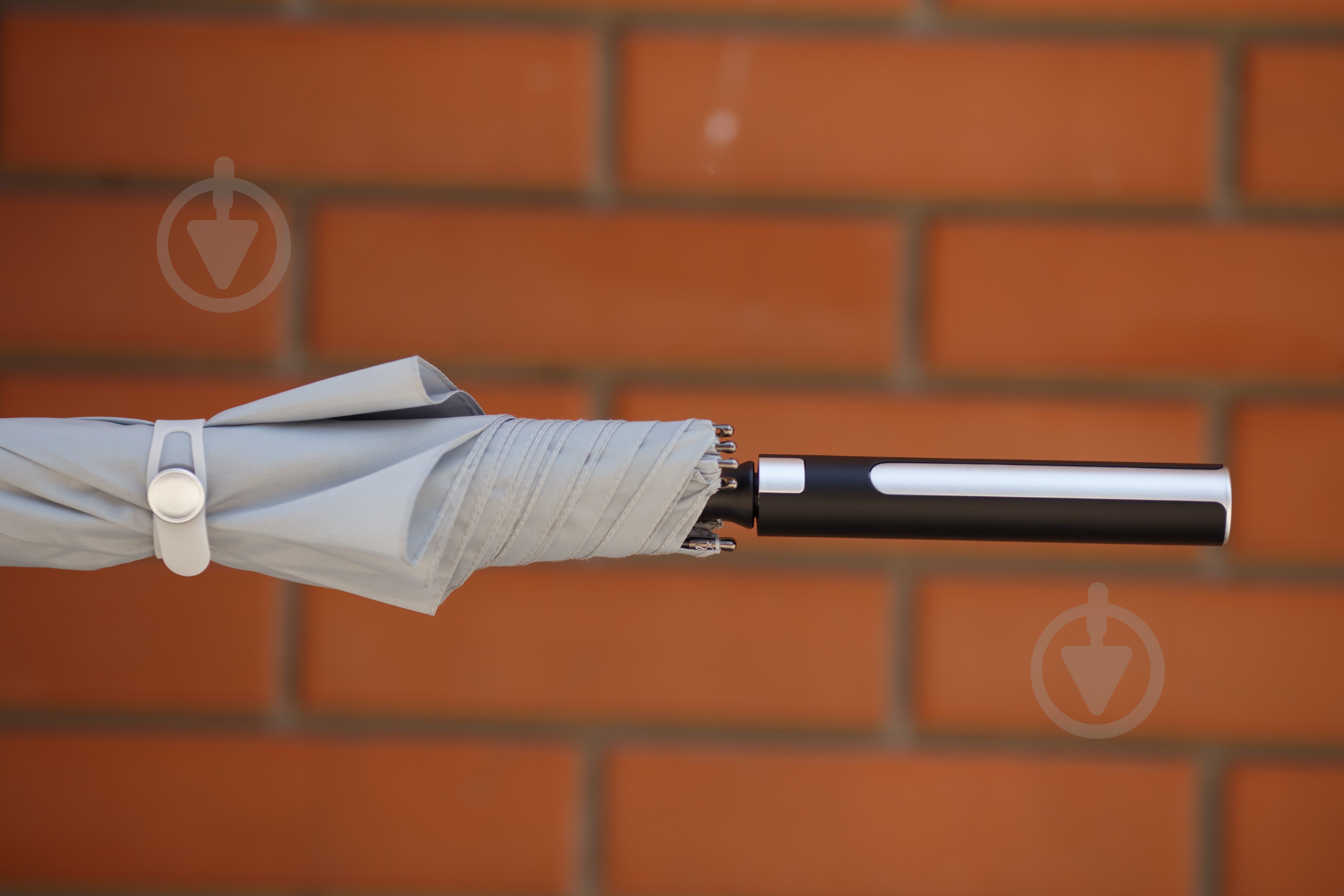 Зонт-трость KRAGO Silver Grey серый - фото 3 Зонт-трость KRAGO Silver Grey серый - фото 3