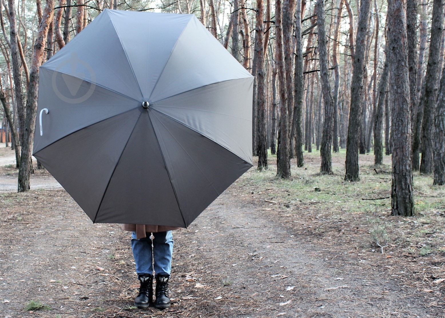 Зонт-трость KRAGO Silver Grey серый - фото 6 Зонт-трость KRAGO Silver Grey серый - фото 6