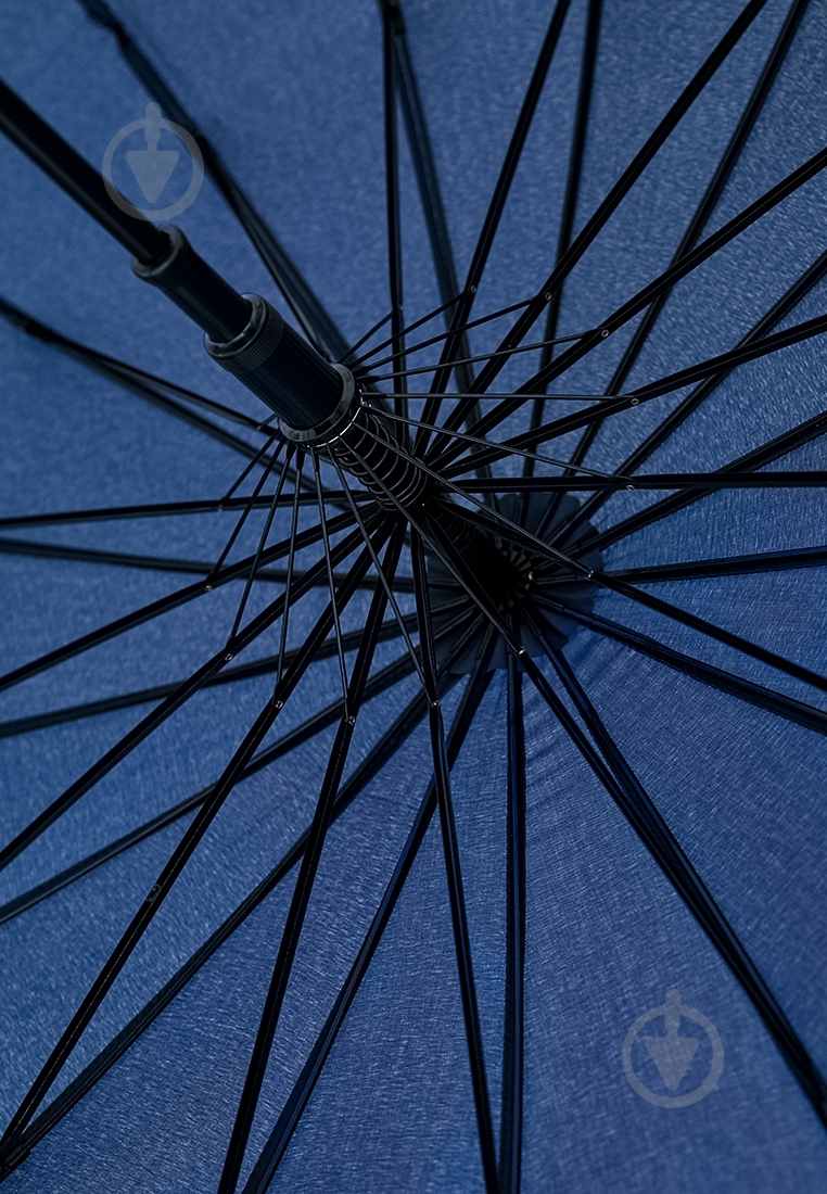 Зонт-трость KRAGO 16 спиц синий - фото 4