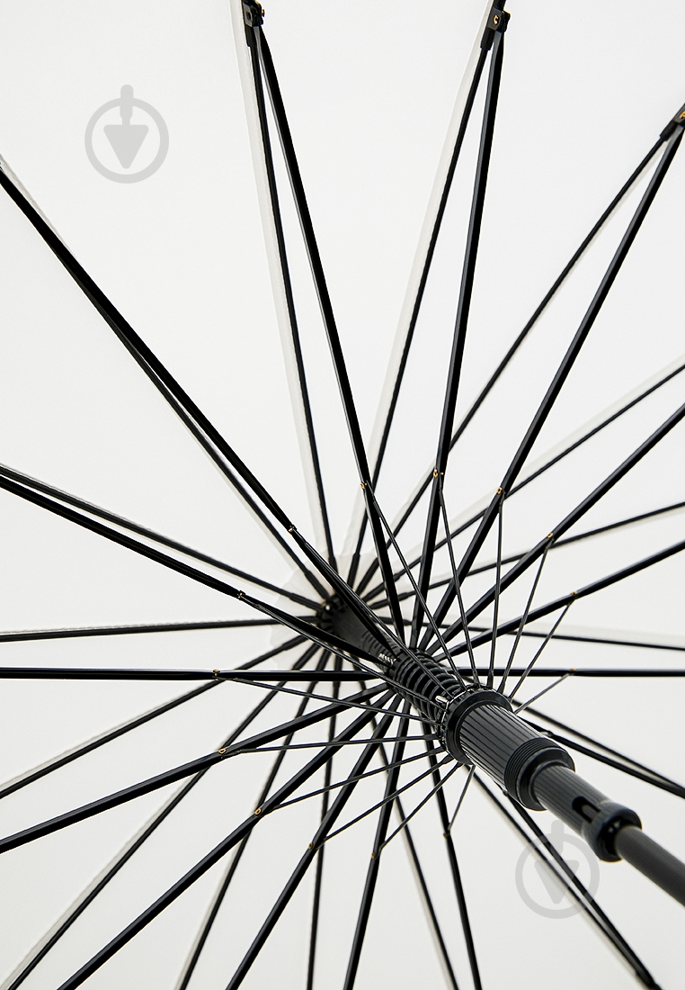 Зонт-трость KRAGO 16 спиц белый - фото 4