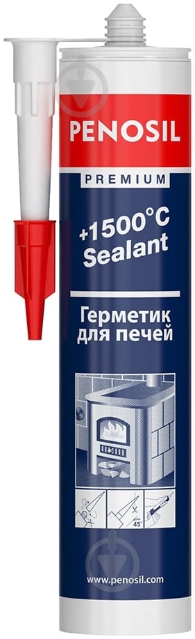 Герметик для печей та камінів PENOSIL HighTemp Sealant +1500°C чорний 310 мл - фото 2