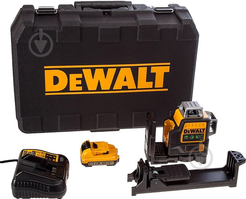 Нивелир лазерный DeWalt с перекрестием + 360° круговая линия DCE089D1G - фото 7 Нивелир лазерный DeWalt с перекрестием + 360° круговая линия DCE089D1G - фото 7