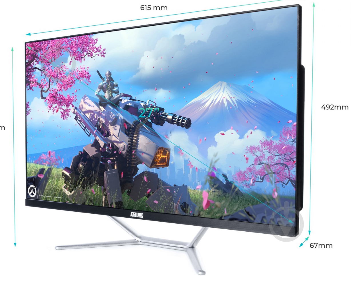Моноблок Artline Gaming 27 (G77v20) black/silver - фото 2