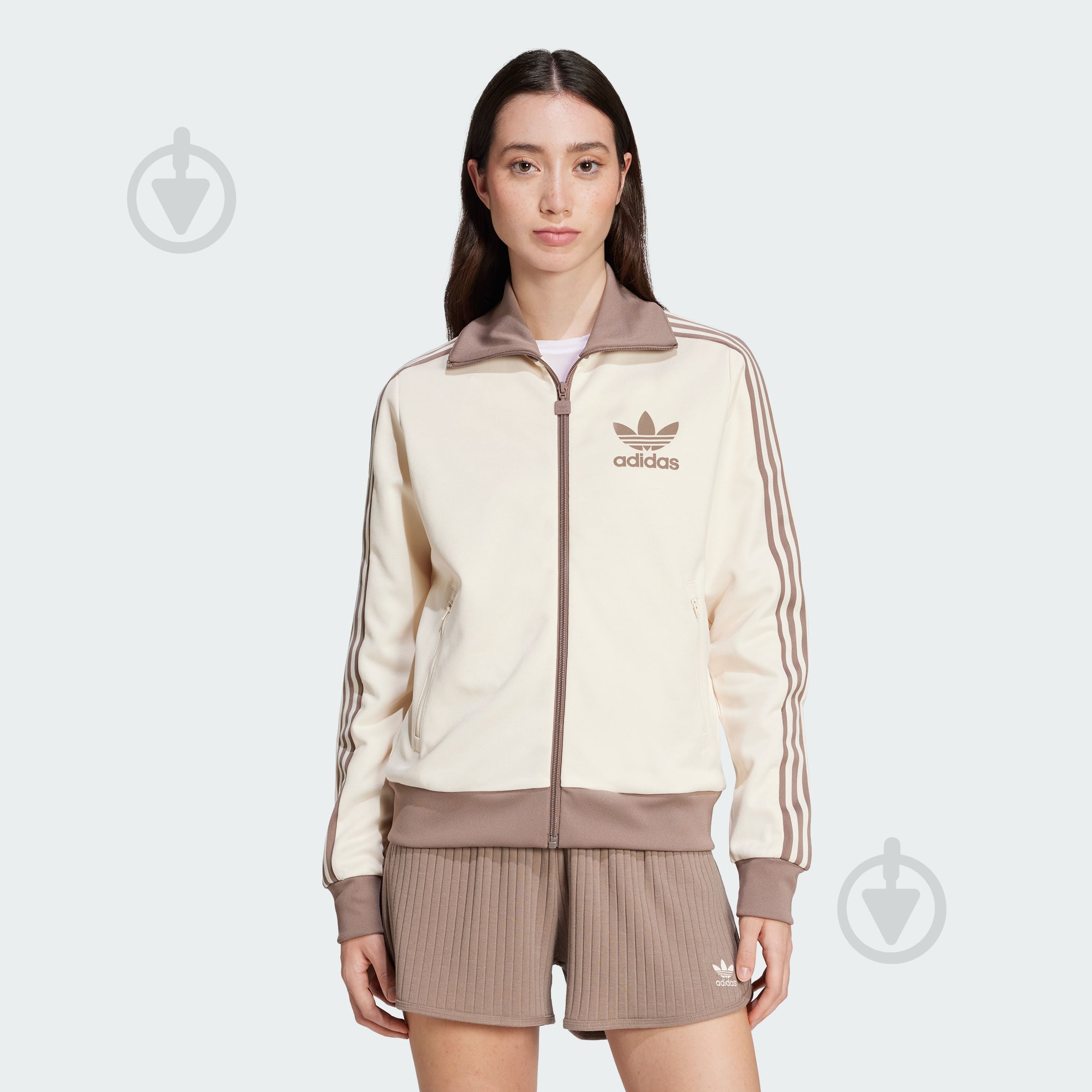 ᐉ Джемпер Adidas BECKENBAUER TT JC5807 р.L бежевий • Краща ціна в