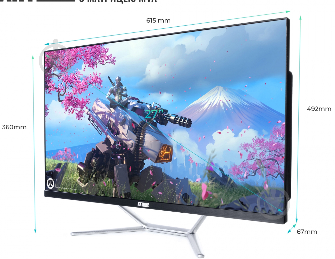 Моноблок Artline Gaming G77 27 (G77v24) black/silver - фото 9