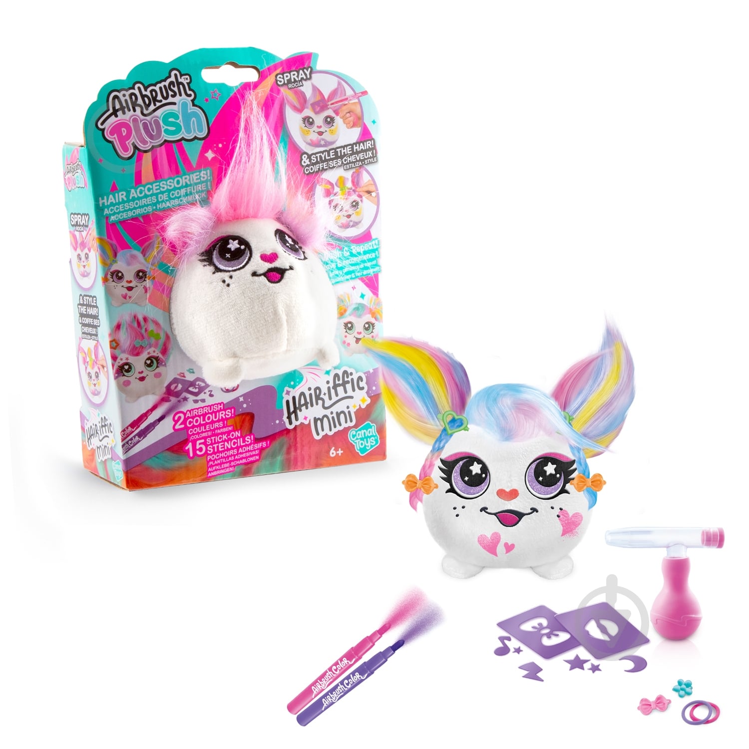 ᐉ Набір Canal Toys DIY AIRBRUSH PLUSH Hair'iffic «Зроби зачіску