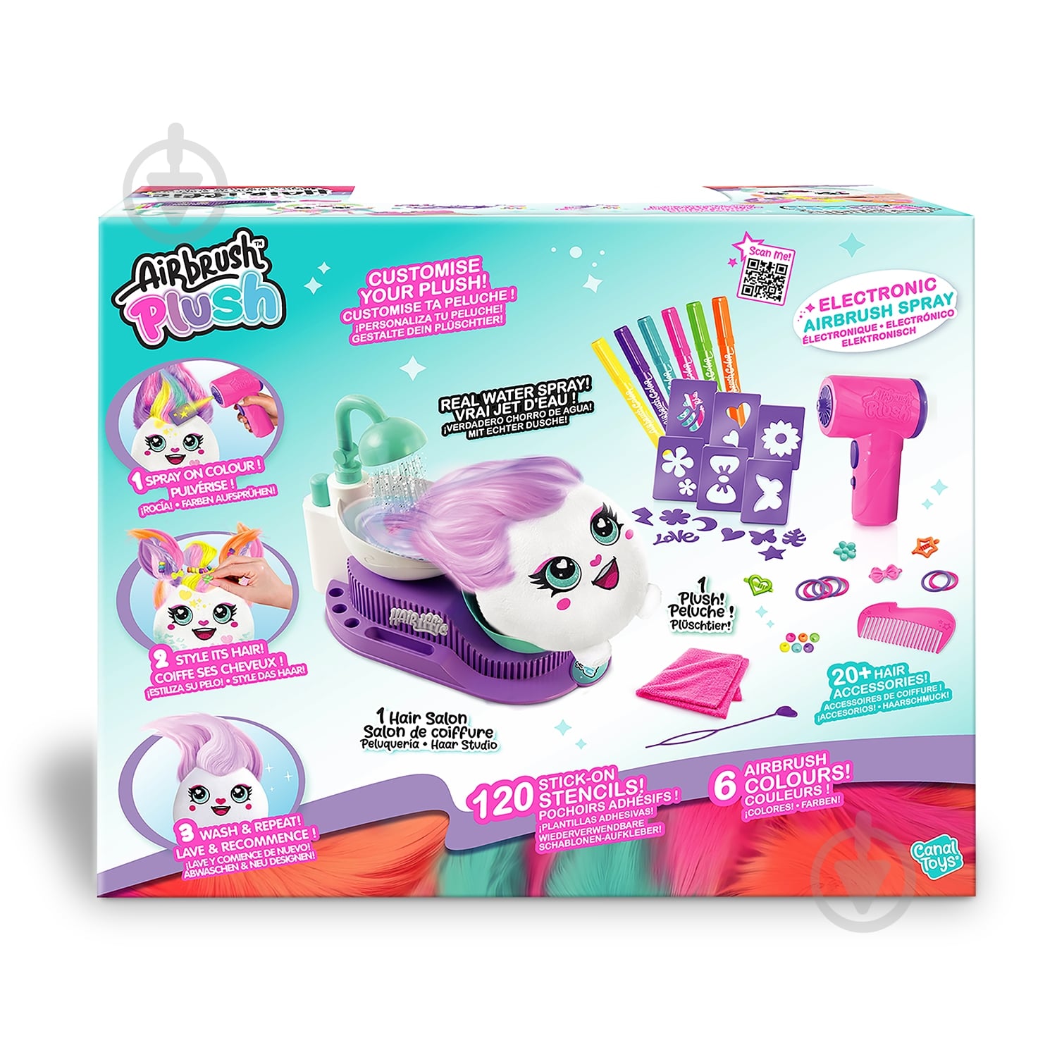 ᐉ Набір для творчості Canal Toys DIY AIRBRUSH PLUSH Hair'iffic