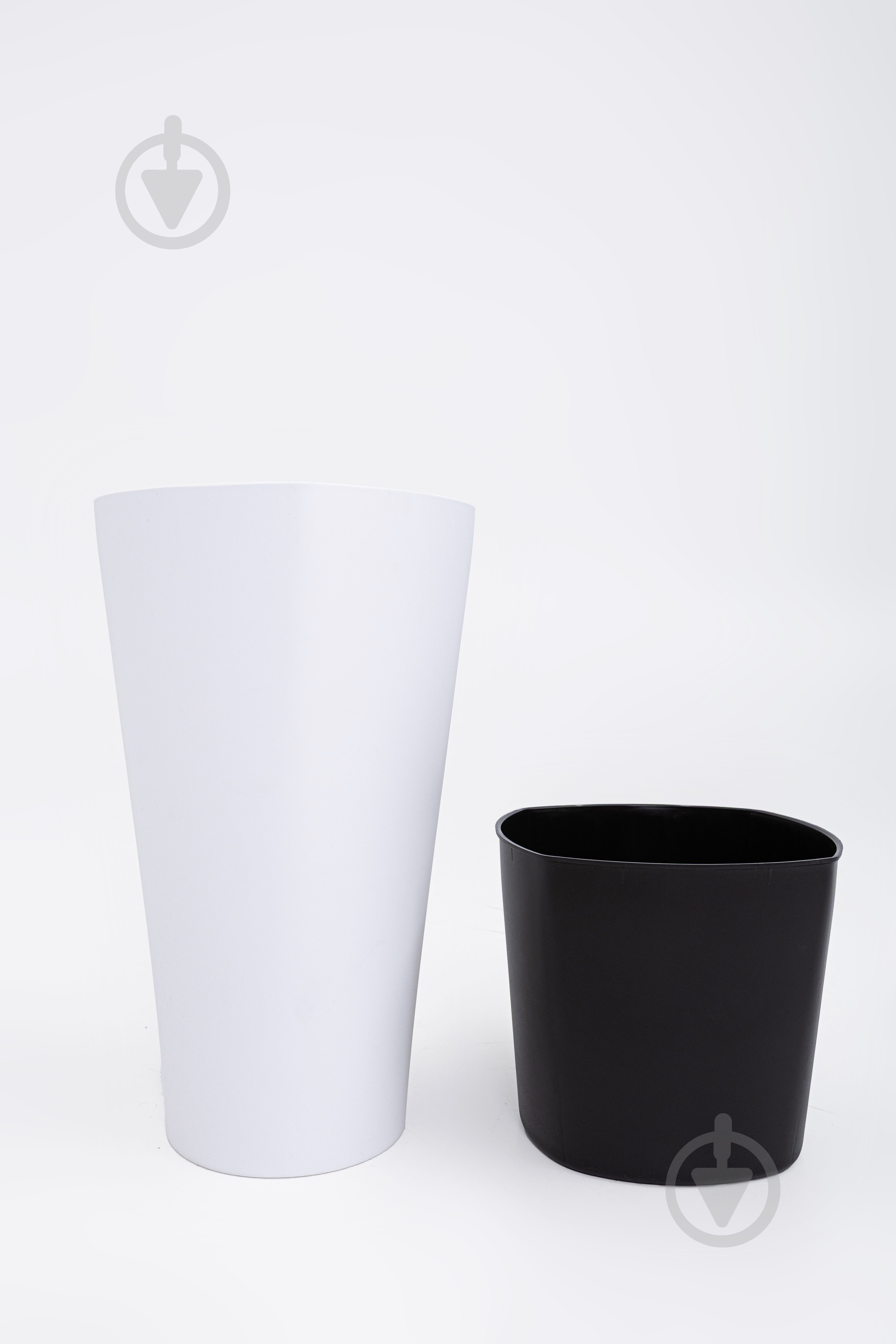 Горщик для квітів пластик Крокус 51 см круглий білий 11 л ММ-Пласт (K51wh) - фото 2 Горщик для квітів пластик Крокус 51 см круглий білий 11 л ММ-Пласт (K51wh) - фото 2