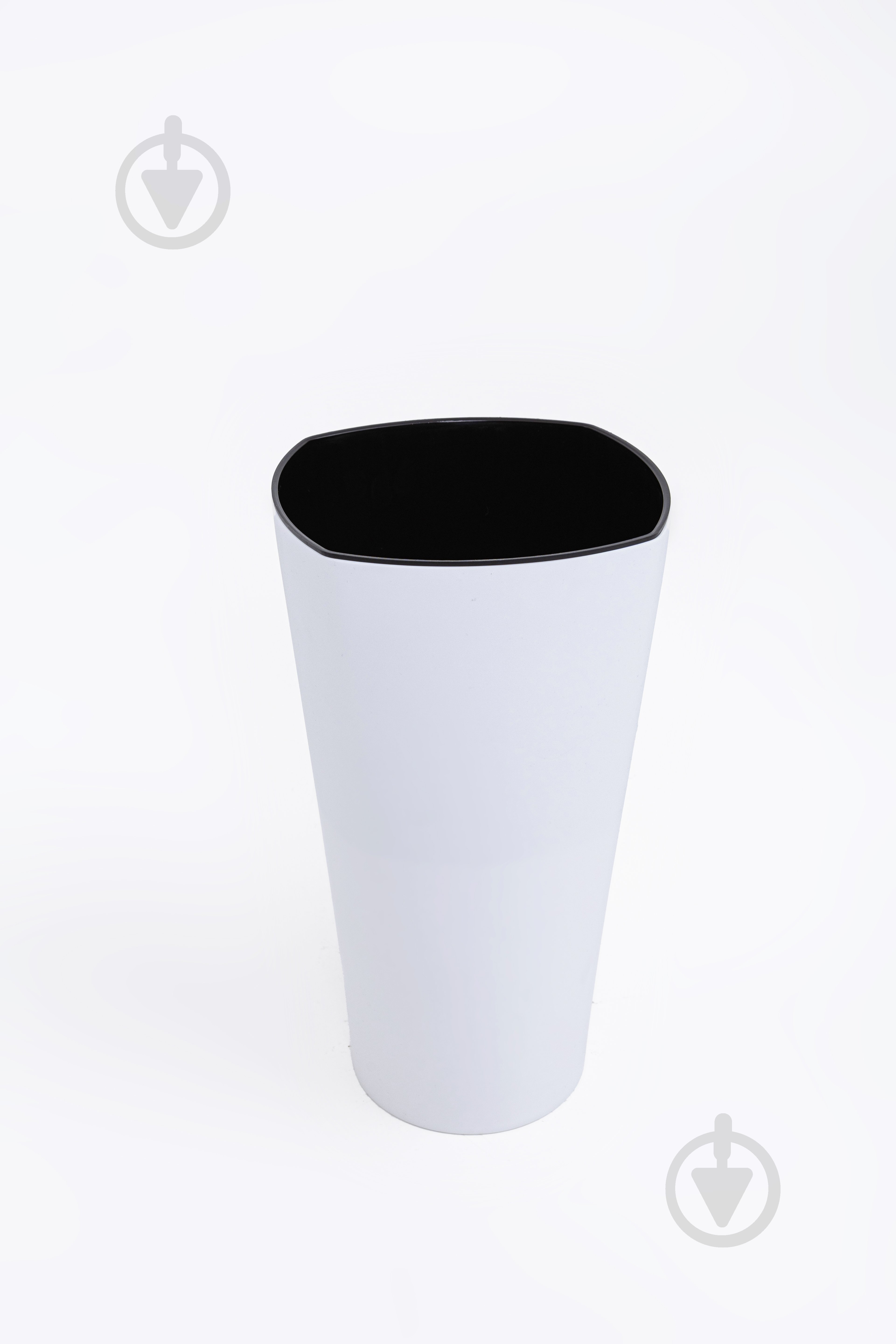 Горщик для квітів пластик Крокус 51 см круглий білий 11 л ММ-Пласт (K51wh) - фото 3 Горщик для квітів пластик Крокус 51 см круглий білий 11 л ММ-Пласт (K51wh) - фото 3