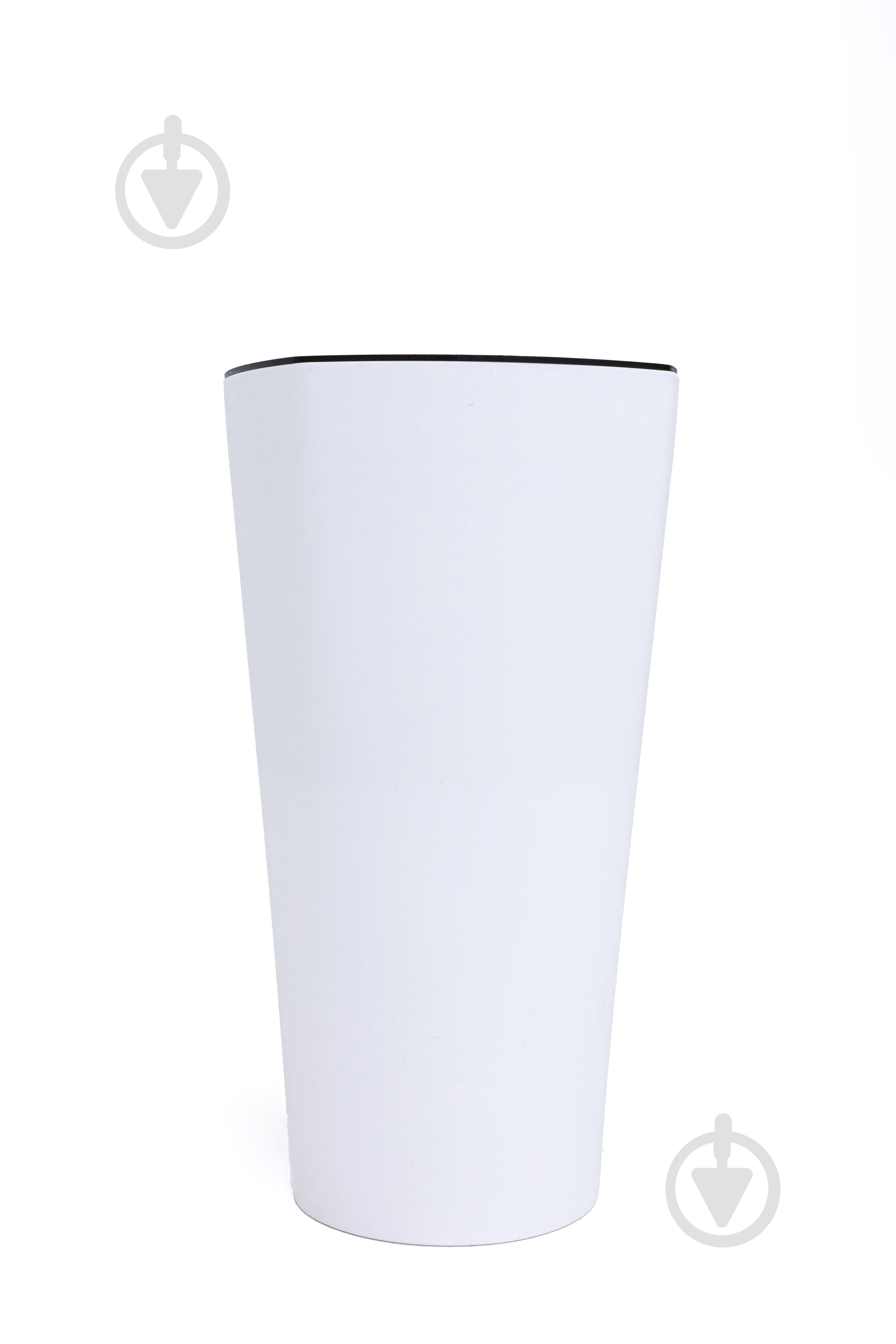 Горщик для квітів пластик Крокус 51 см круглий білий 11 л ММ-Пласт (K51wh) - фото 4 Горщик для квітів пластик Крокус 51 см круглий білий 11 л ММ-Пласт (K51wh) - фото 4