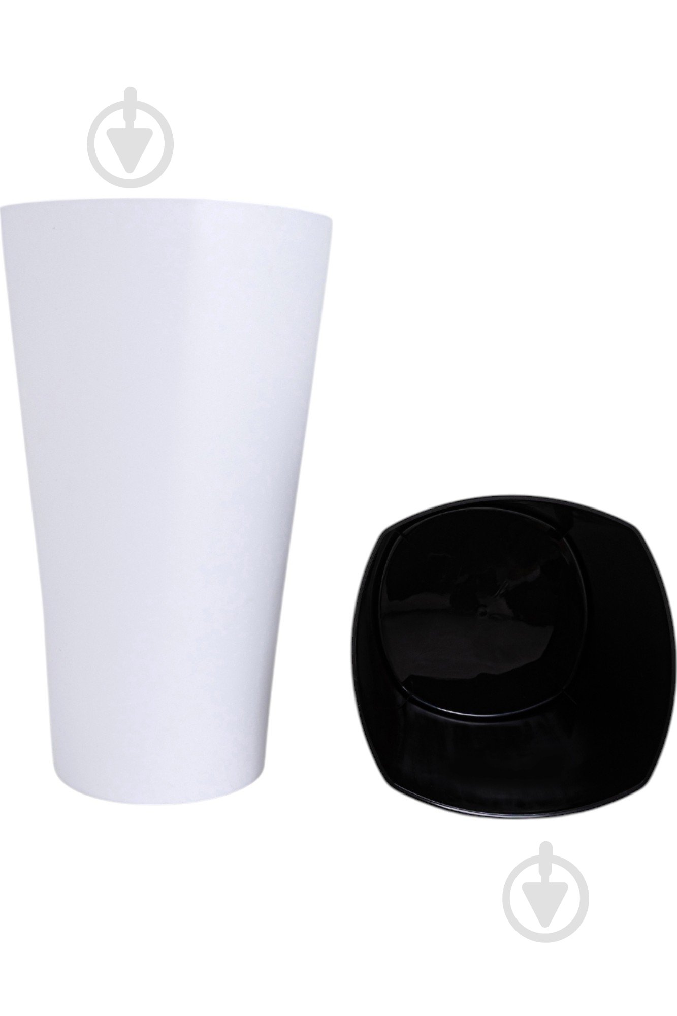 Горщик для квітів пластик Крокус 51 см круглий білий 11 л ММ-Пласт (K51wh) - фото 1 Горщик для квітів пластик Крокус 51 см круглий білий 11 л ММ-Пласт (K51wh) - фото 1