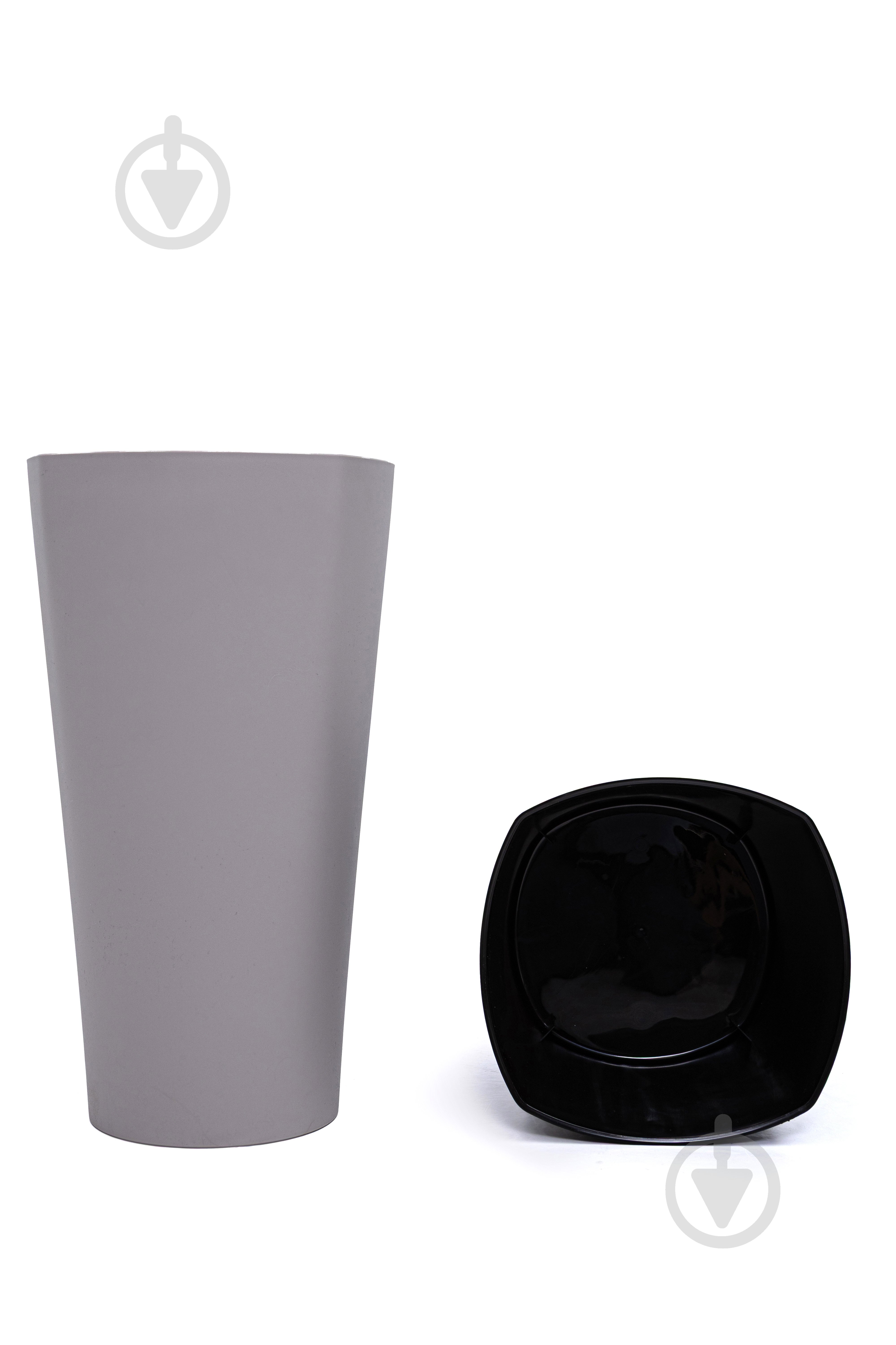 Горщик для квітів пластик Крокус 41 см круглий какао 6 л ММ-Пласт (K41ca) - фото 2 Горщик для квітів пластик Крокус 41 см круглий какао 6 л ММ-Пласт (K41ca) - фото 2