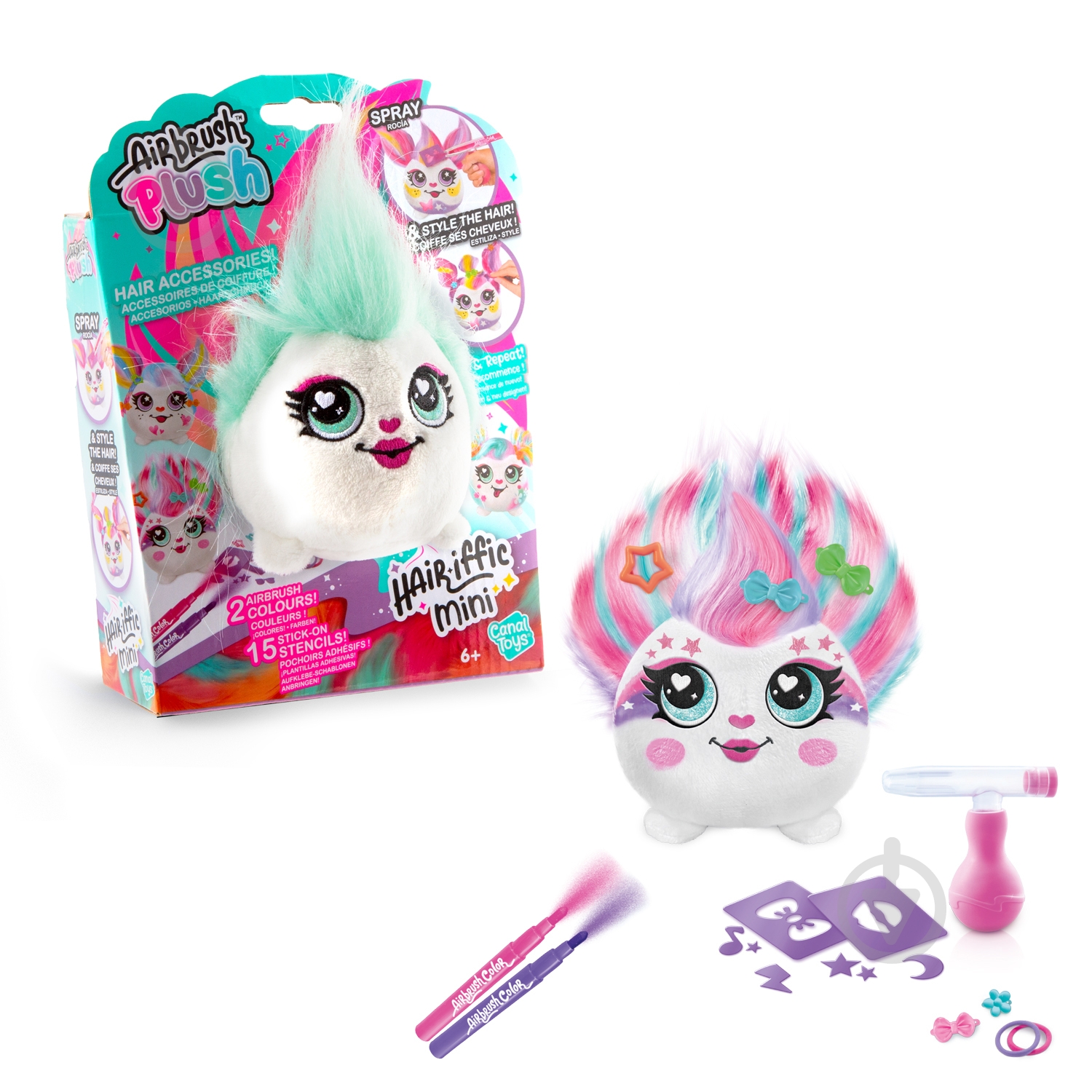 ᐉ Набір Canal Toys DIY AIRBRUSH PLUSH Hair'iffic «Зроби зачіску