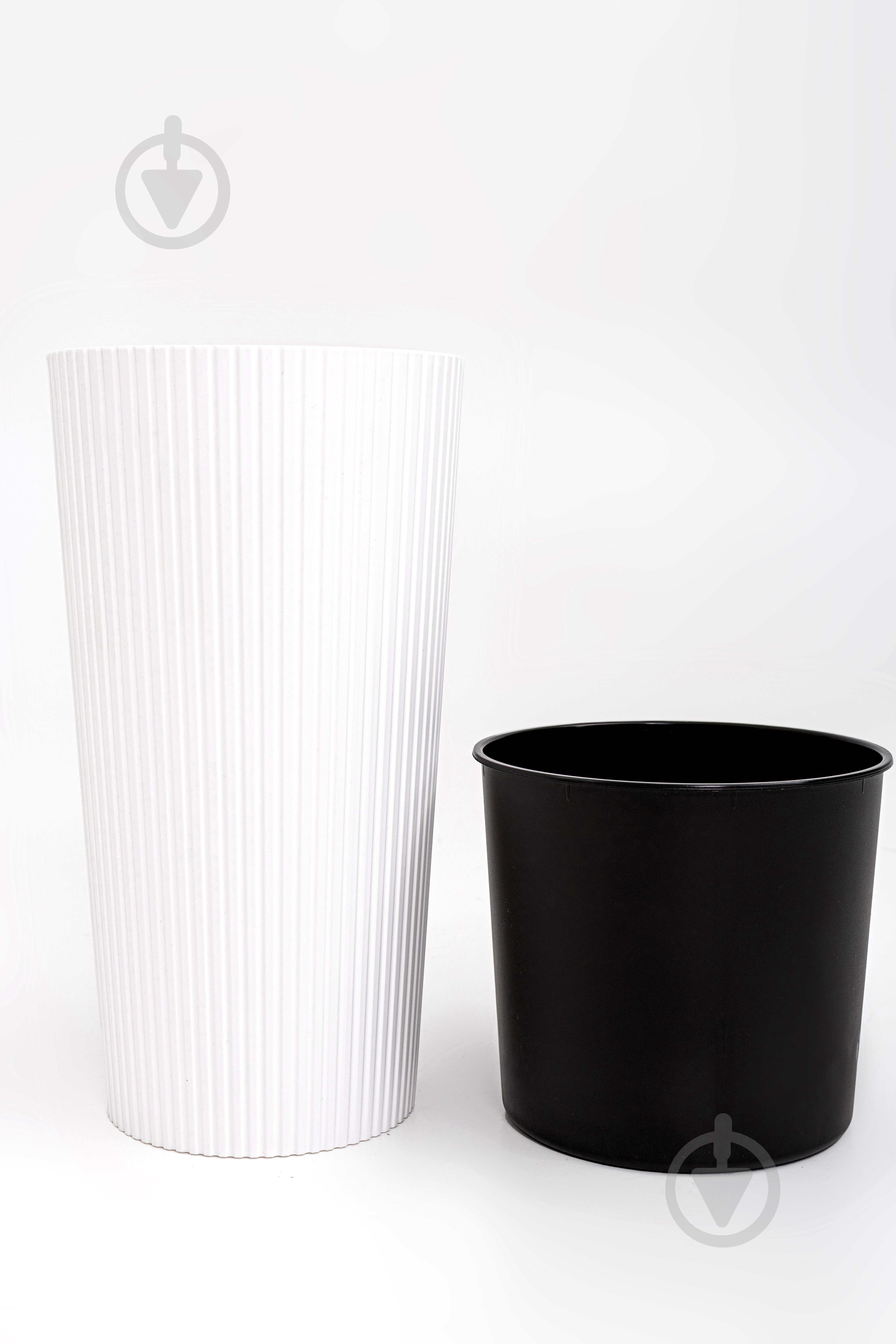 Горшок для цветов пластик Тея 41 см круглый белый 6 л ММ-Пласт (T41wh) - фото 2 Горшок для цветов пластик Тея 41 см круглый белый 6 л ММ-Пласт (T41wh) - фото 2