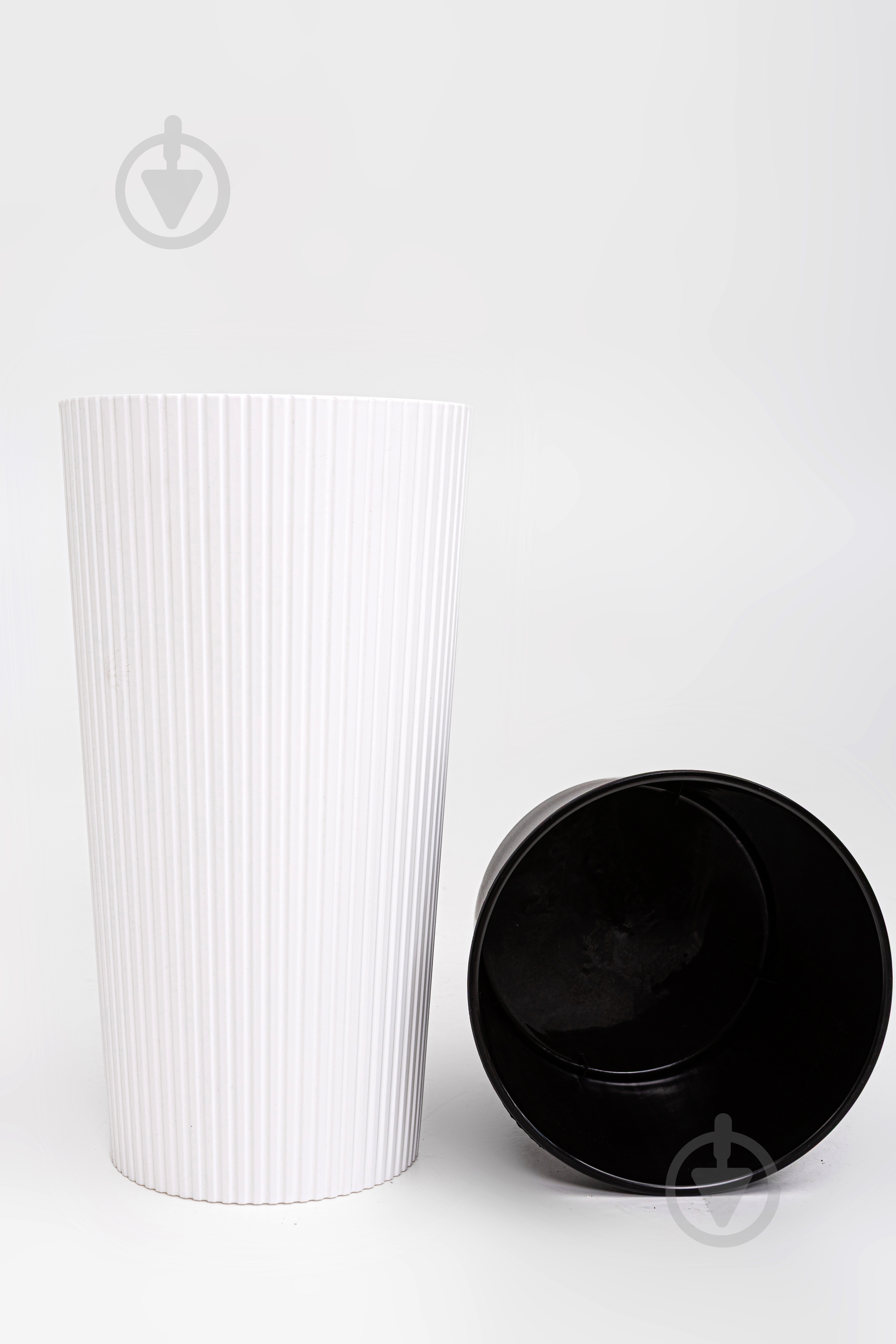 Горшок для цветов пластик Тея 41 см круглый белый 6 л ММ-Пласт (T41wh) - фото 3 Горшок для цветов пластик Тея 41 см круглый белый 6 л ММ-Пласт (T41wh) - фото 3