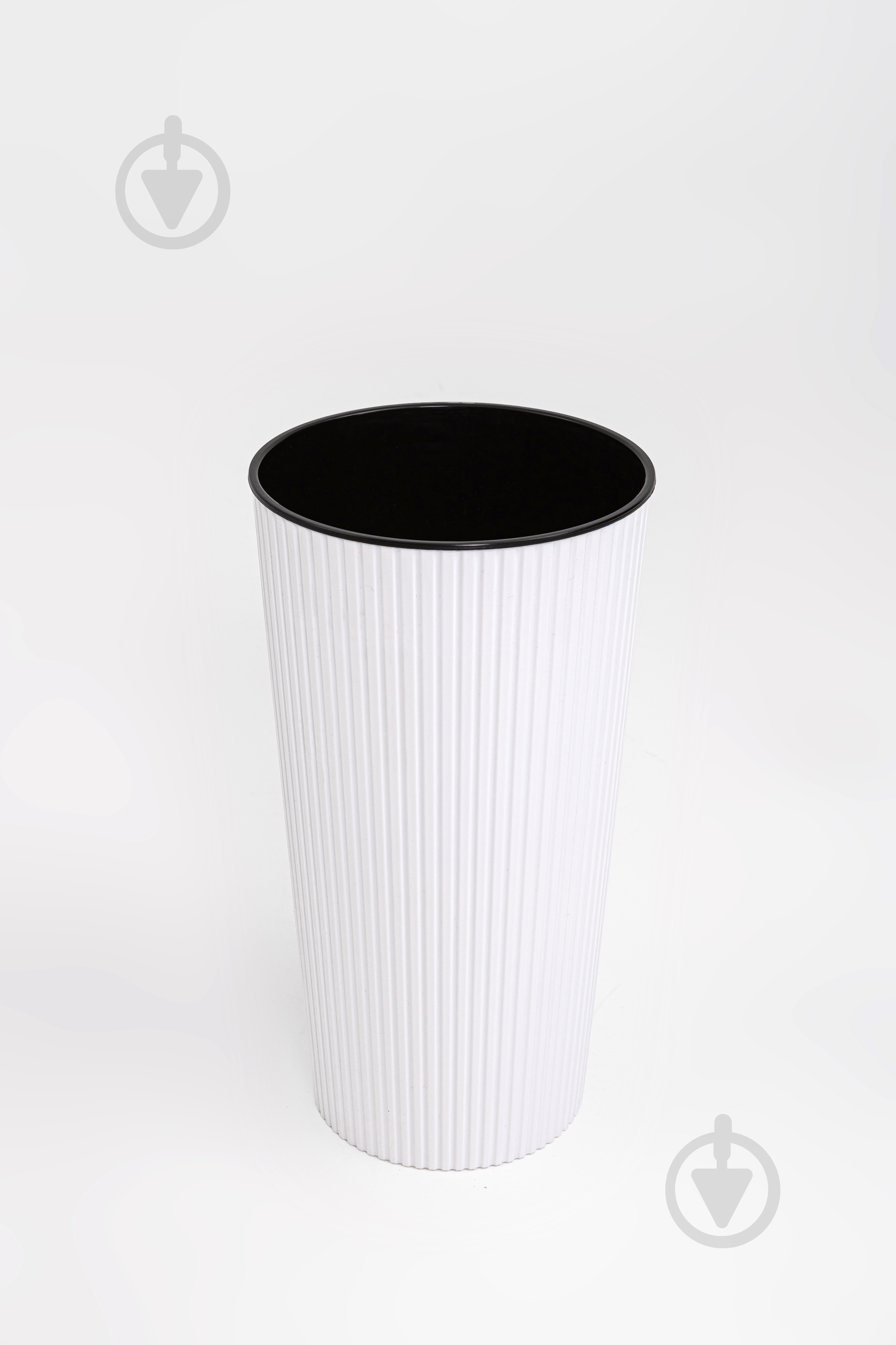 Горшок для цветов пластик Тея 41 см круглый белый 6 л ММ-Пласт (T41wh) - фото 4 Горшок для цветов пластик Тея 41 см круглый белый 6 л ММ-Пласт (T41wh) - фото 4