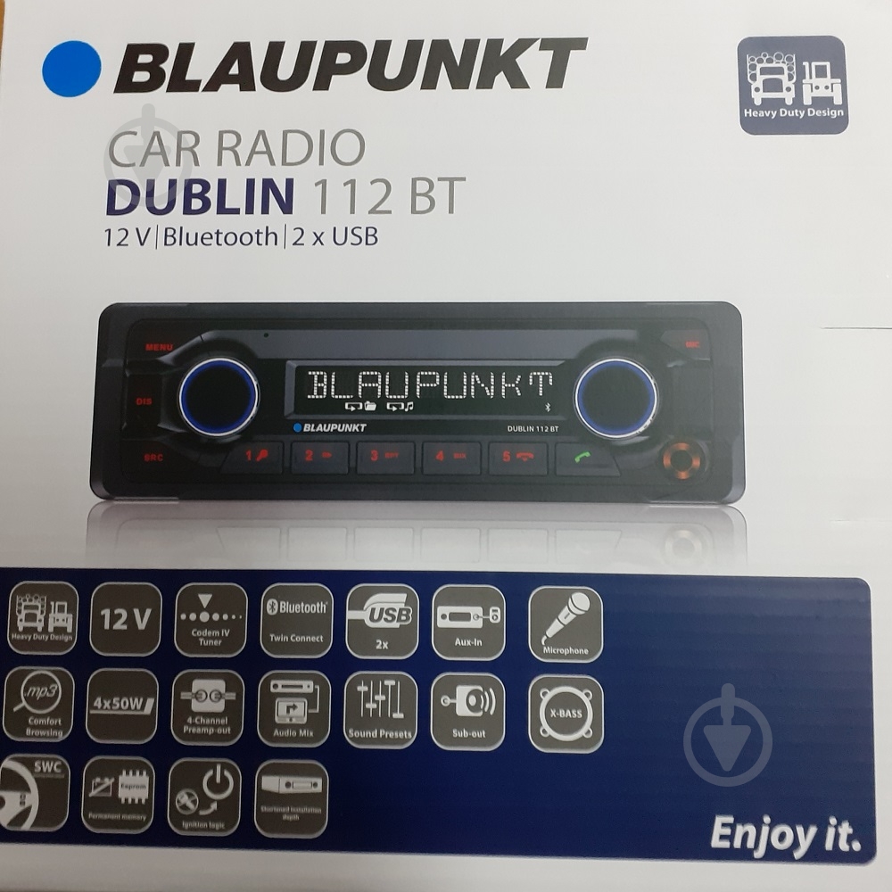 Автомагнитола Blaupunkt Dublin 112 BT - фото 2