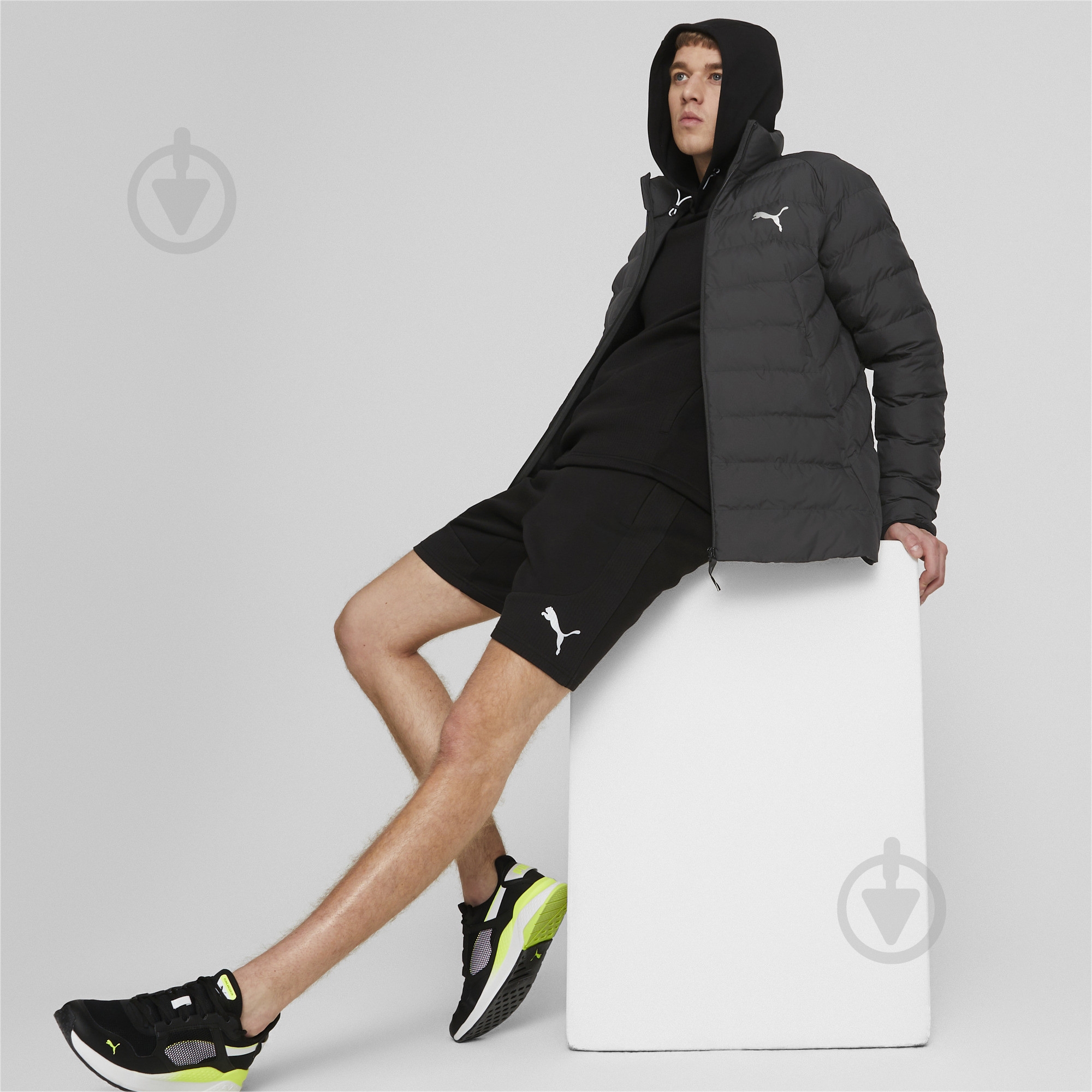 Куртка мужская демисезонная Puma ACTIVE POLYBALL JACKET 84935701 р.S черная - фото 3