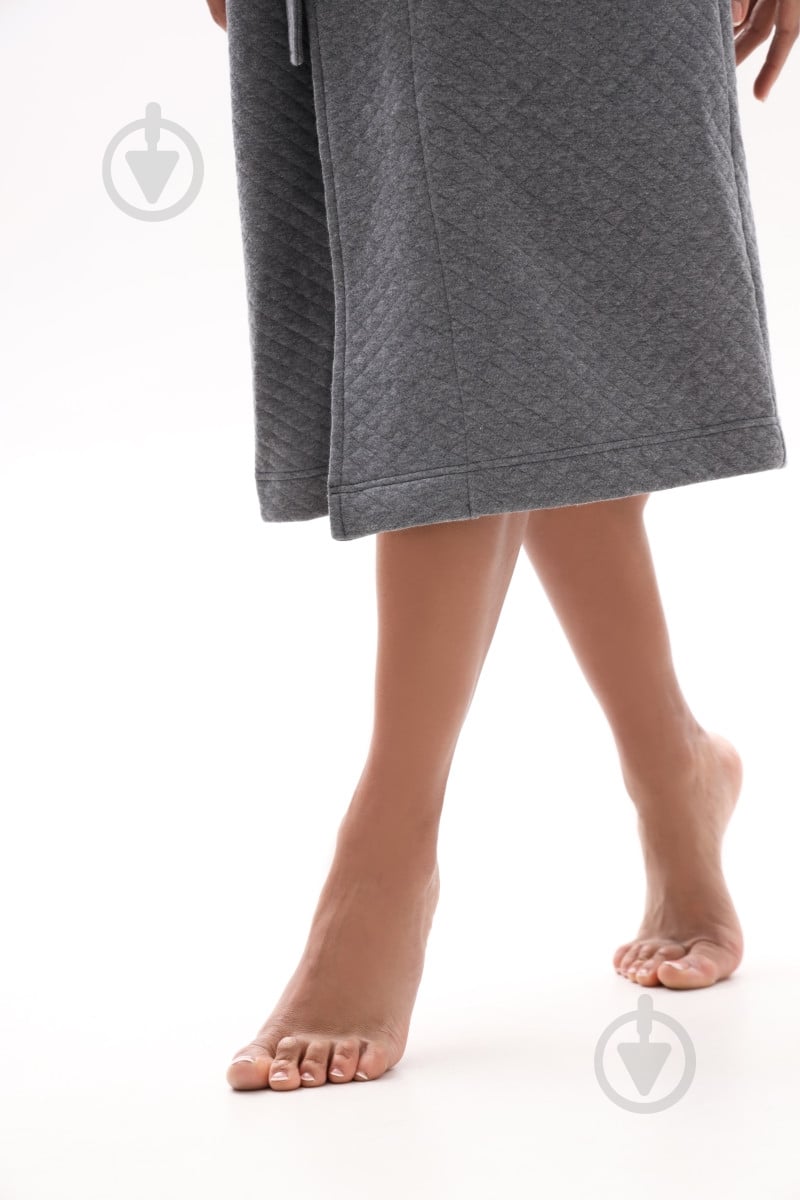 Халат German Volf длинный из стеганного утепленного трикотажа р. XL серый 23167 - фото 4 Халат German Volf длинный из стеганного утепленного трикотажа р. XL серый 23167 - фото 4