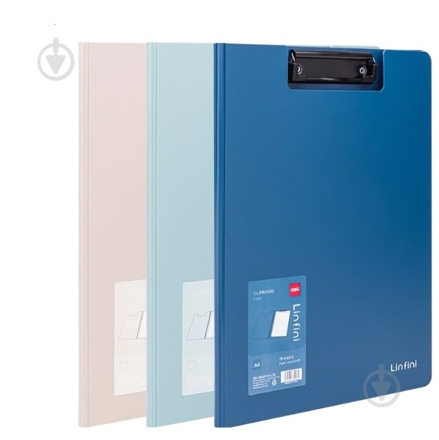 Папка-планшет мiкс A4 Linfini Deli EF404 - фото 1 Папка-планшет мiкс A4 Linfini Deli EF404 - фото 1