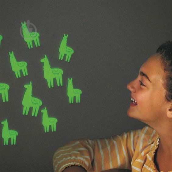 Набор наклеек 4M сияющие Ламы 00-05941 - фото 2