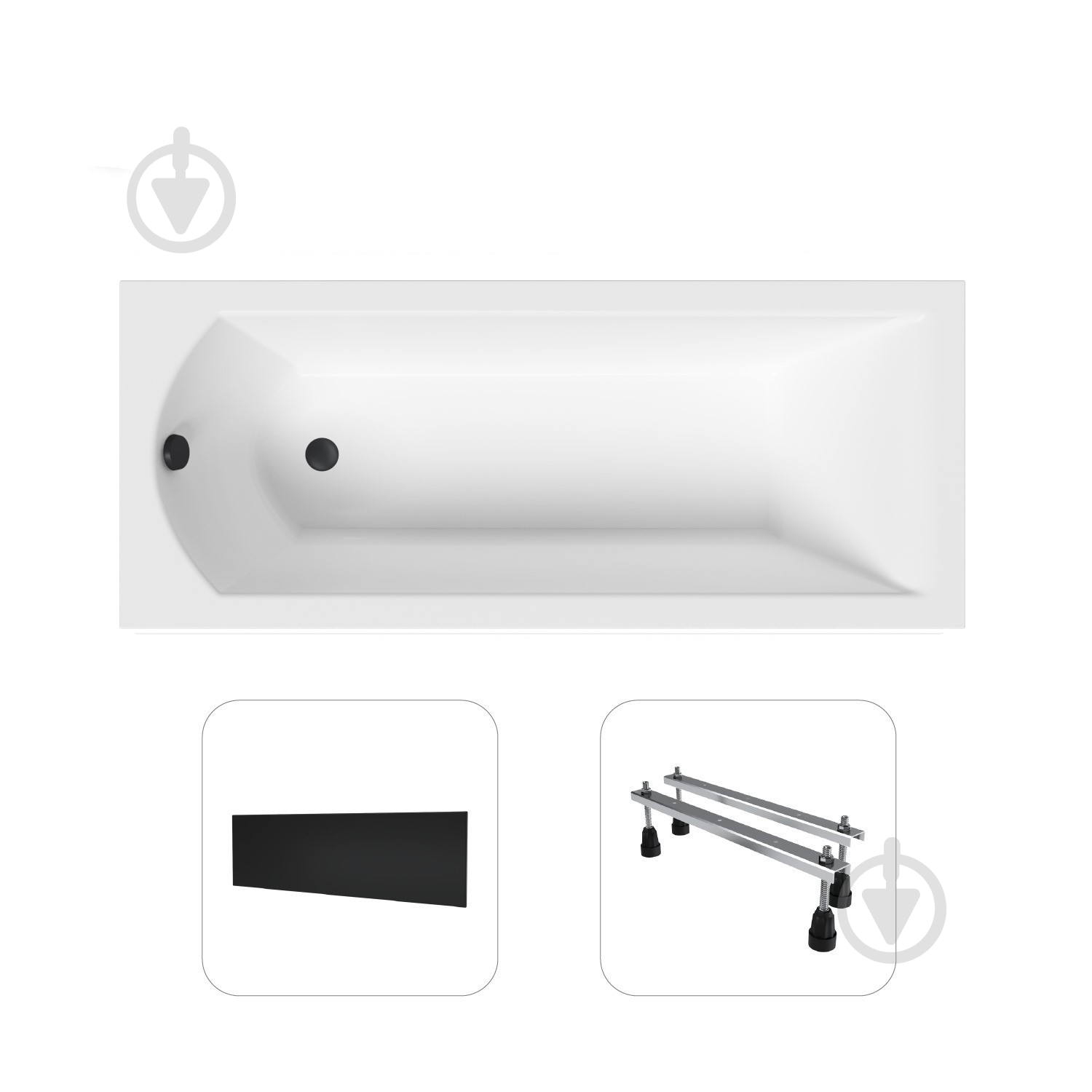 Ванна акрилова Helmken Vespera FX74766221 149,5х70 см комплект 3 в 1 - фото 1 Ванна акрилова Helmken Vespera FX74766221 149,5х70 см комплект 3 в 1 - фото 1