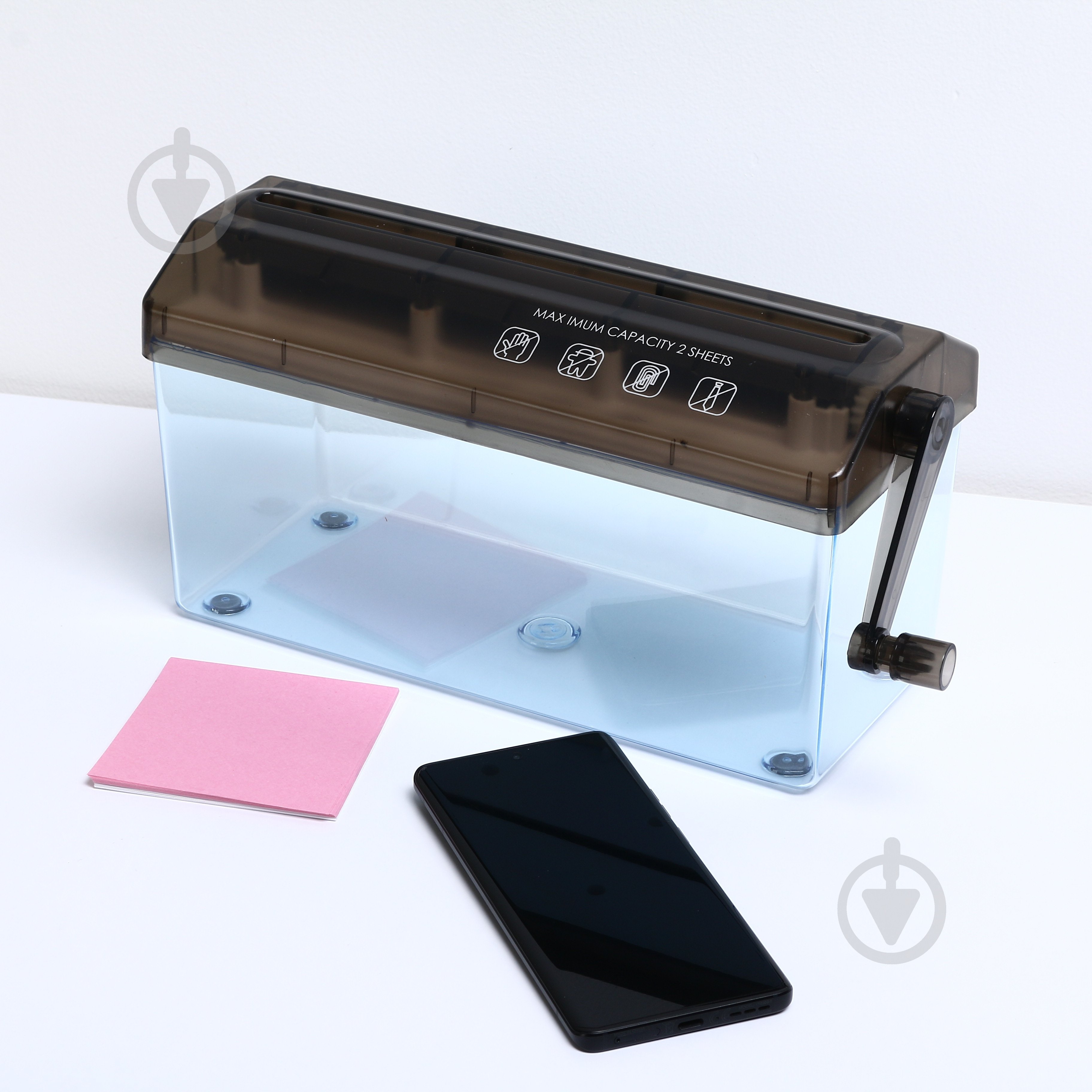 Уничтожитель документов настольный ручной Nota Bene - фото 4