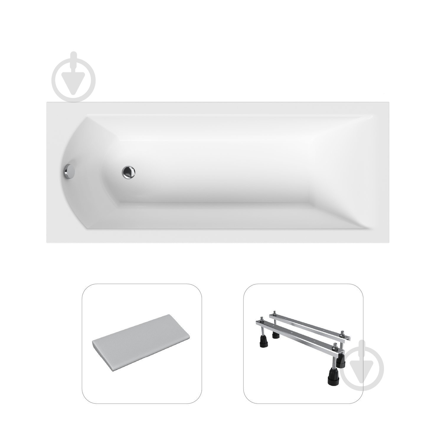 Ванна акрилова Helmken Vespera S61570682F 149,5х70 см комплект 3 в 1 - фото 1 Ванна акрилова Helmken Vespera S61570682F 149,5х70 см комплект 3 в 1 - фото 1