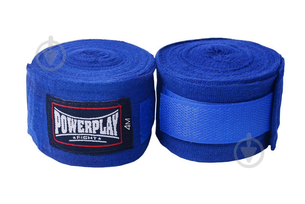 Боксерские бинты PowerPlay синий 400 см PP_3047_4m_Blue - фото 4