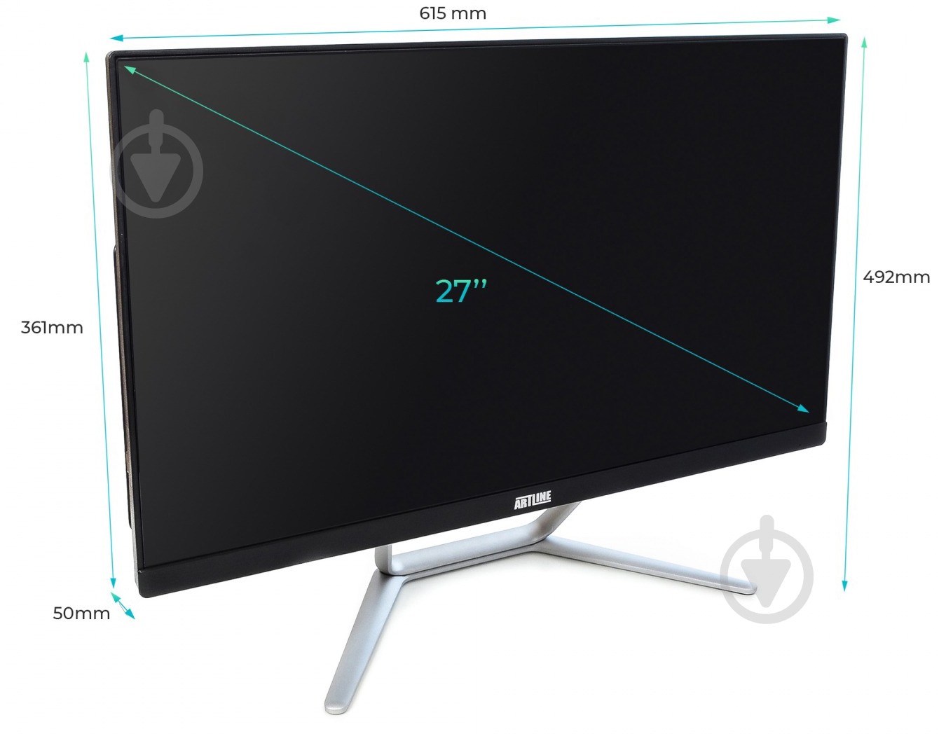 Моноблок Artline Home G71 27 (G71v19) black/silver - фото 2