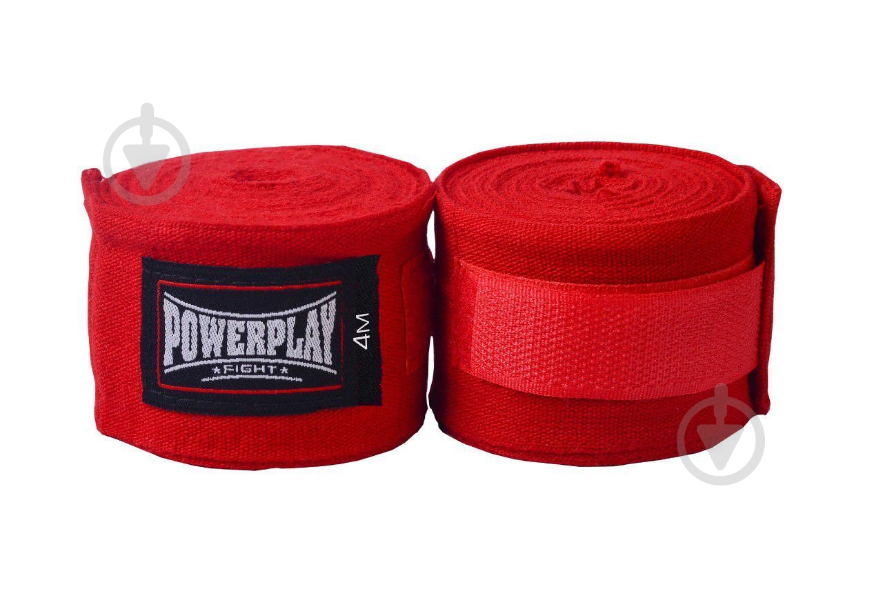 Боксерские бинты PowerPlay красный 400 см PP_3047_4m_Red - фото 1