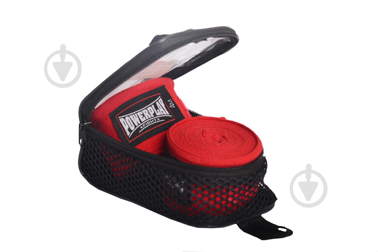 Боксерские бинты PowerPlay красный 400 см PP_3047_4m_Red - фото 2