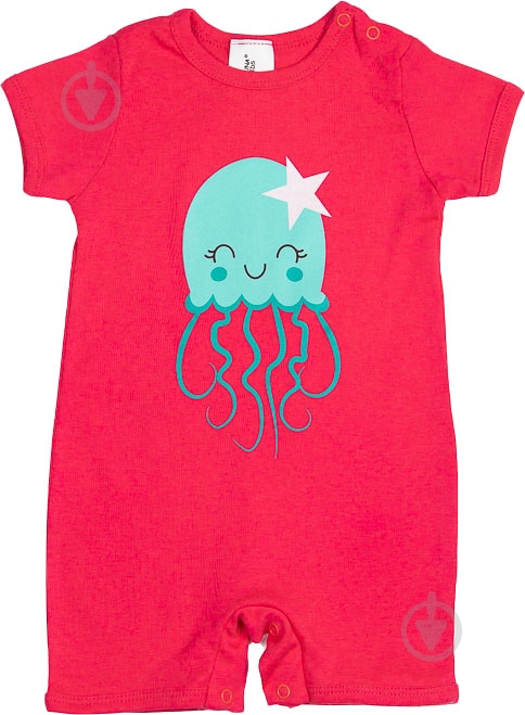 Песочник для девочки Luna Kids Медуза р.80 коралловый - фото 1