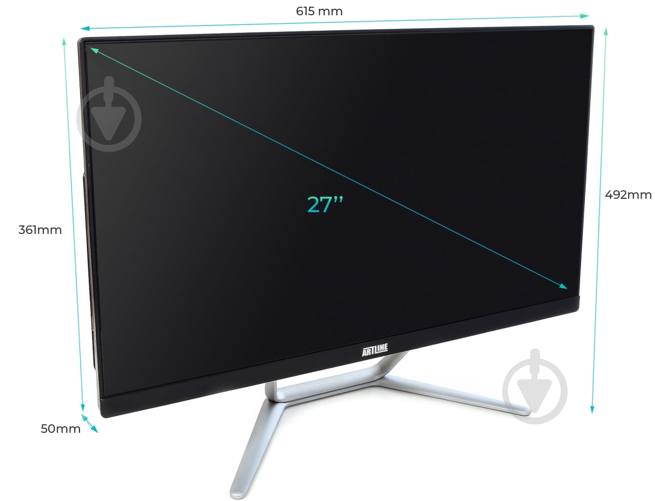Моноблок Artline Home G71 27 (G71v20) black/silver - фото 11