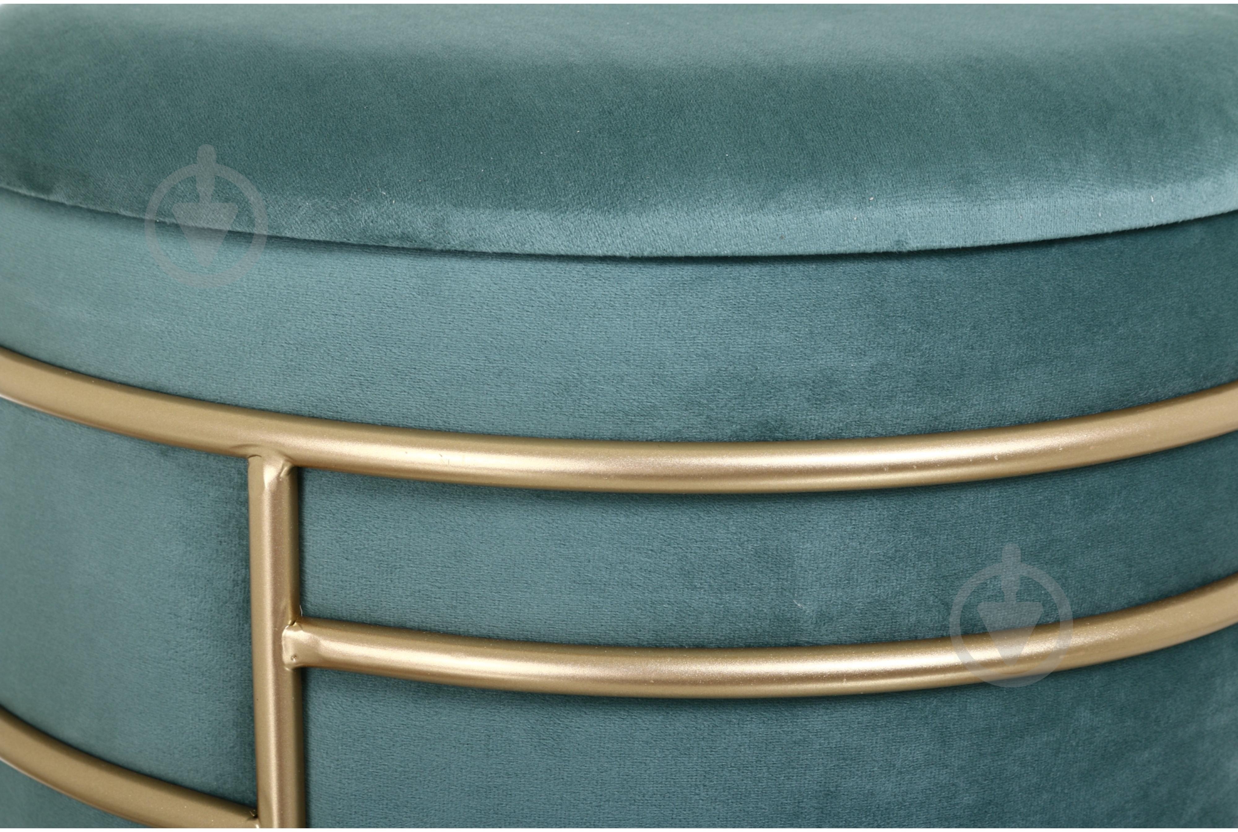 Сундук-пуф Oscar 370х430 мм морская волна/золотой (VWF22A936VA-63) - фото 2 Сундук-пуф Oscar 370х430 мм морская волна/золотой (VWF22A936VA-63) - фото 2