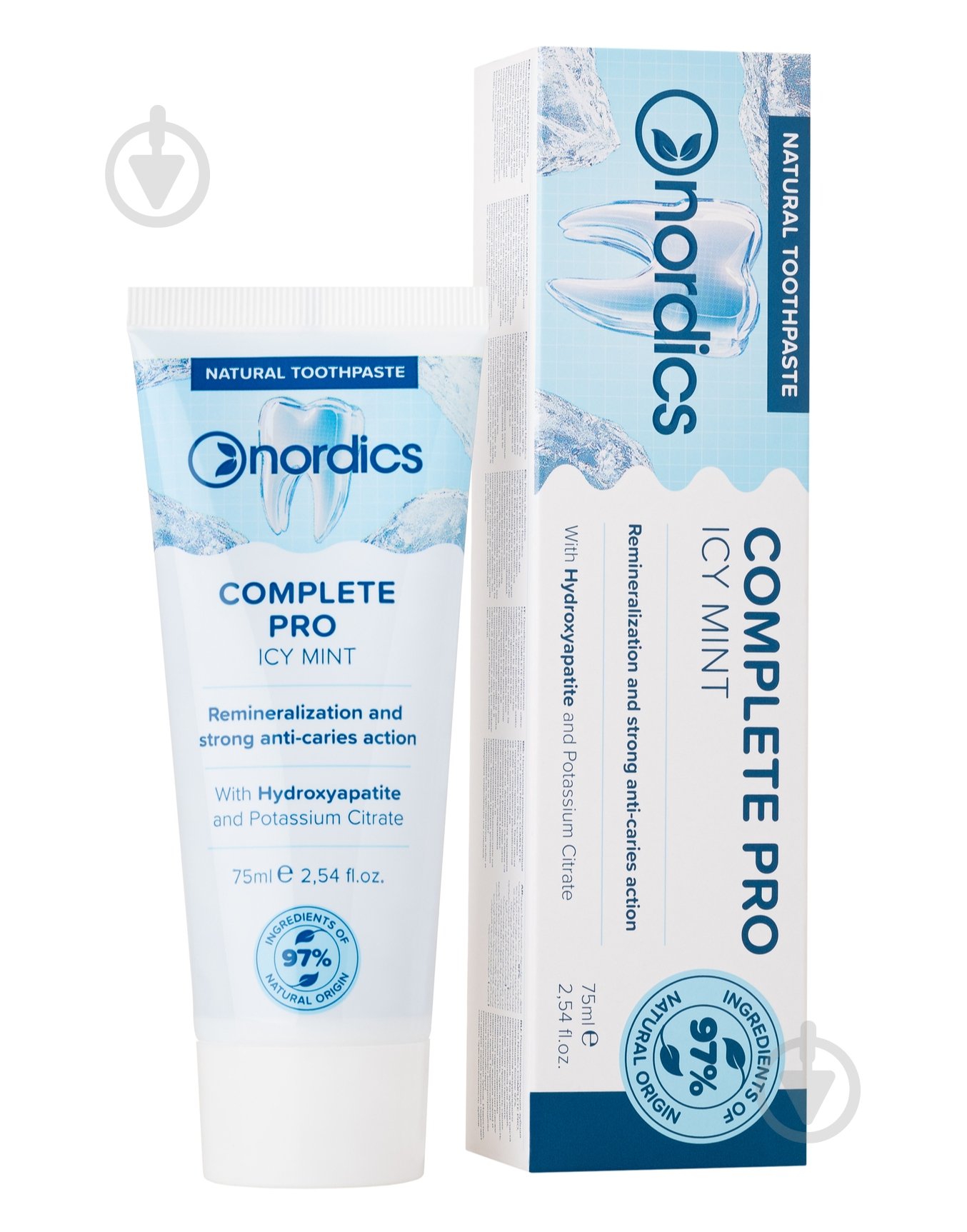 Зубная паста Nordics защита от кариеса с «жидкой эмалью» 75 мл - фото 1