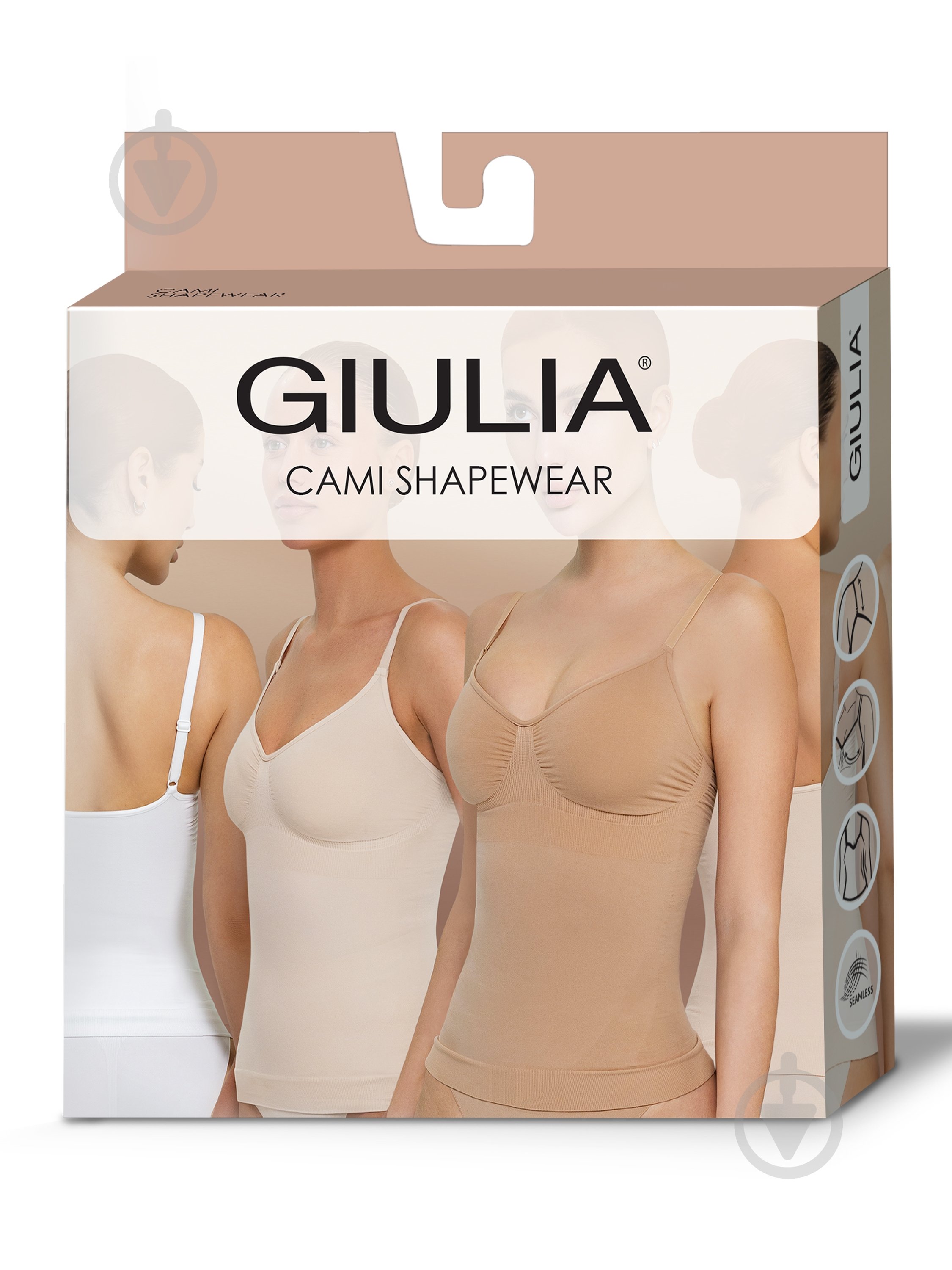 Топ Giulia Cami Shapewear 4823116931220 р.S-M чорний - фото 1 Топ Giulia Cami Shapewear 4823116931220 р.S-M чорний - фото 1
