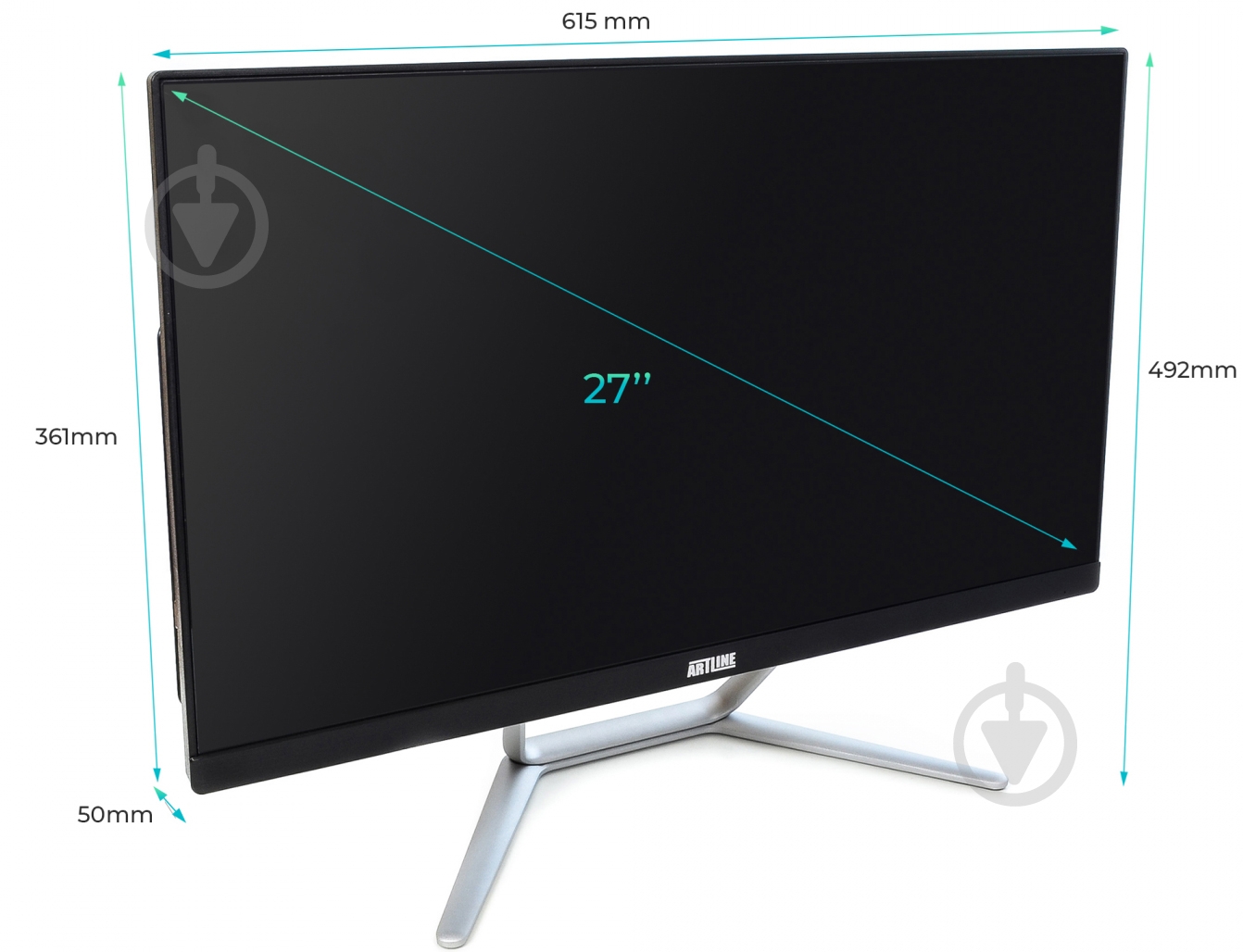 Моноблок Artline Home G73 27 (G73v19) black/silver - фото 11
