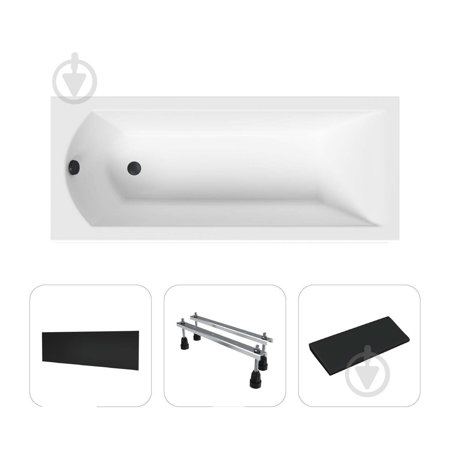 Ванна акрилова Helmken Vespera 468R42659P 149,5х70 см комплект 4 в 1 - фото 1 Ванна акрилова Helmken Vespera 468R42659P 149,5х70 см комплект 4 в 1 - фото 1