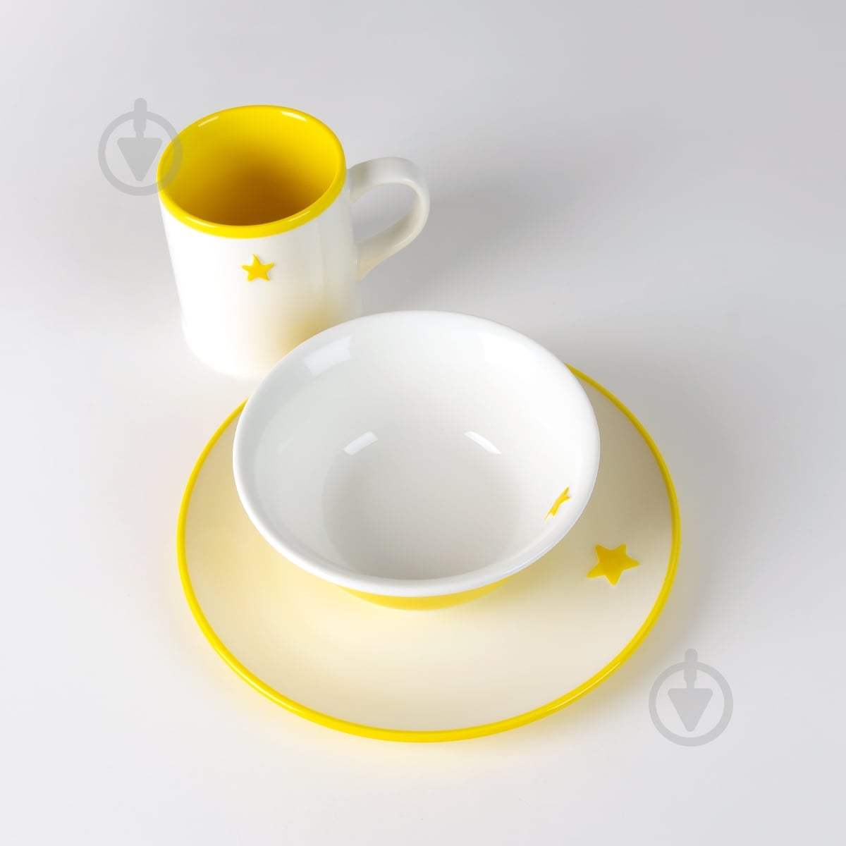 Тарілка обідня MVM 20 см KP-46 Yellow - фото 5