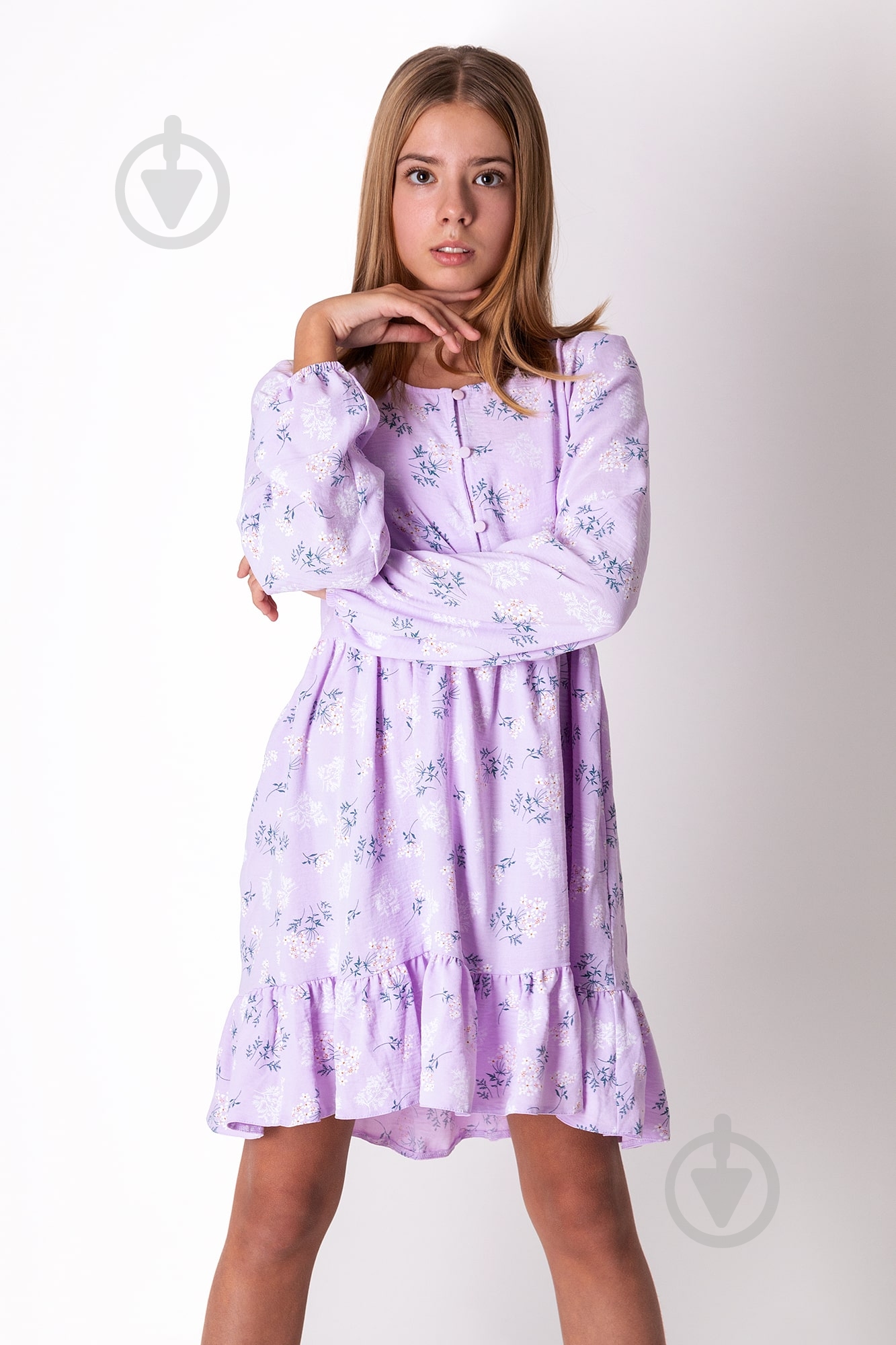 Платье Mevis р.152 фиолетовый - фото 1 Платье Mevis р.152 фиолетовый - фото 1