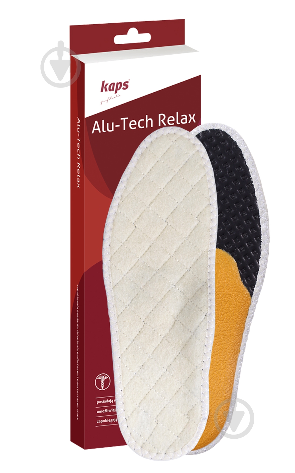 Стельки для стоп Alu Tech Relax Kaps р.43 белый - фото 1