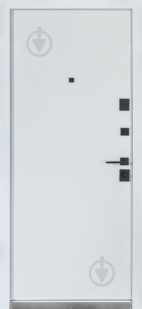 Двері вхідні Булат Термо Ультра (квадро) 567/гладка хром / білий матовий 2050x850 мм праві - фото 3 Двері вхідні Булат Термо Ультра (квадро) 567/гладка хром / білий матовий 2050x850 мм праві - фото 3