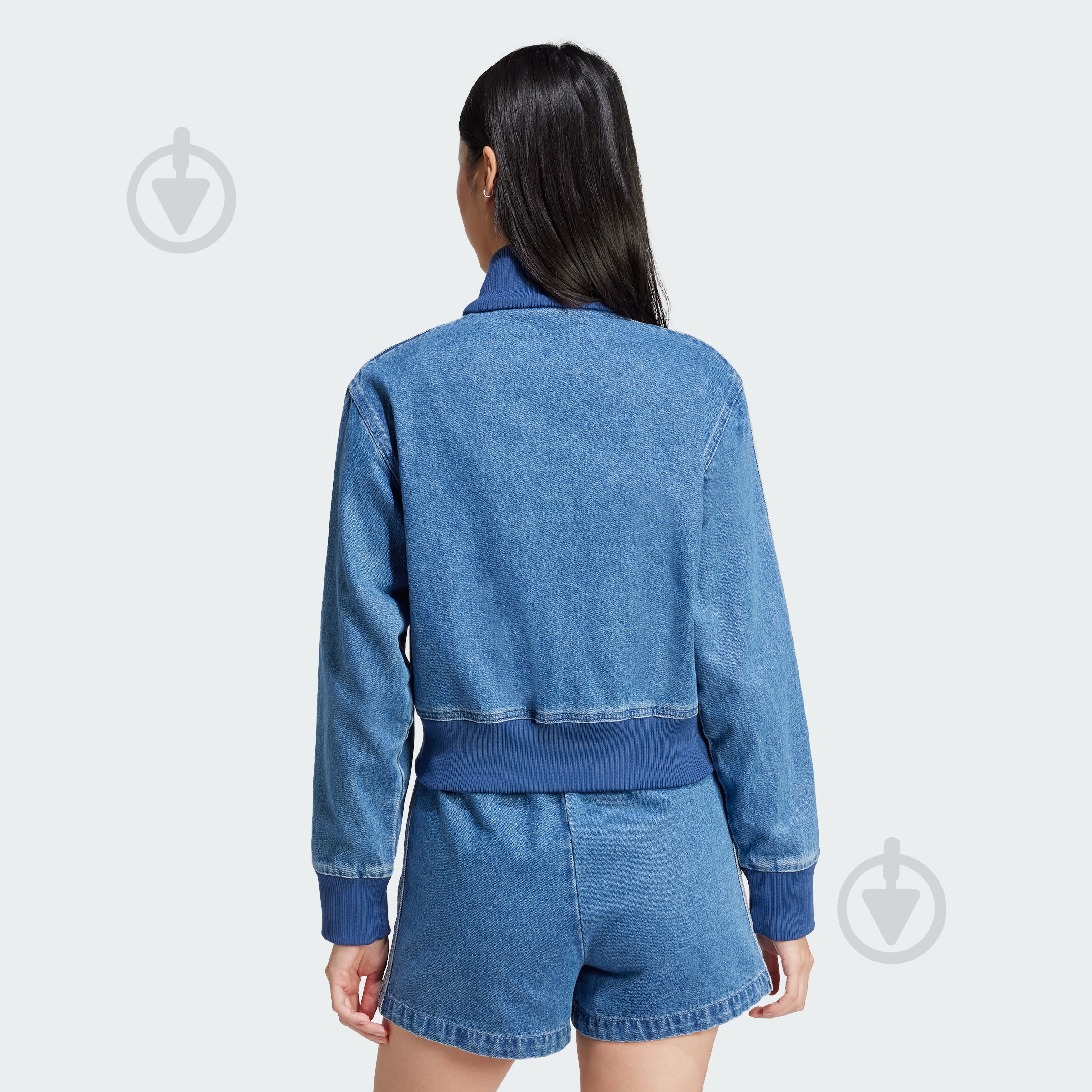 Джемпер Adidas DENIM TT JD2570 р.M голубой - фото 2