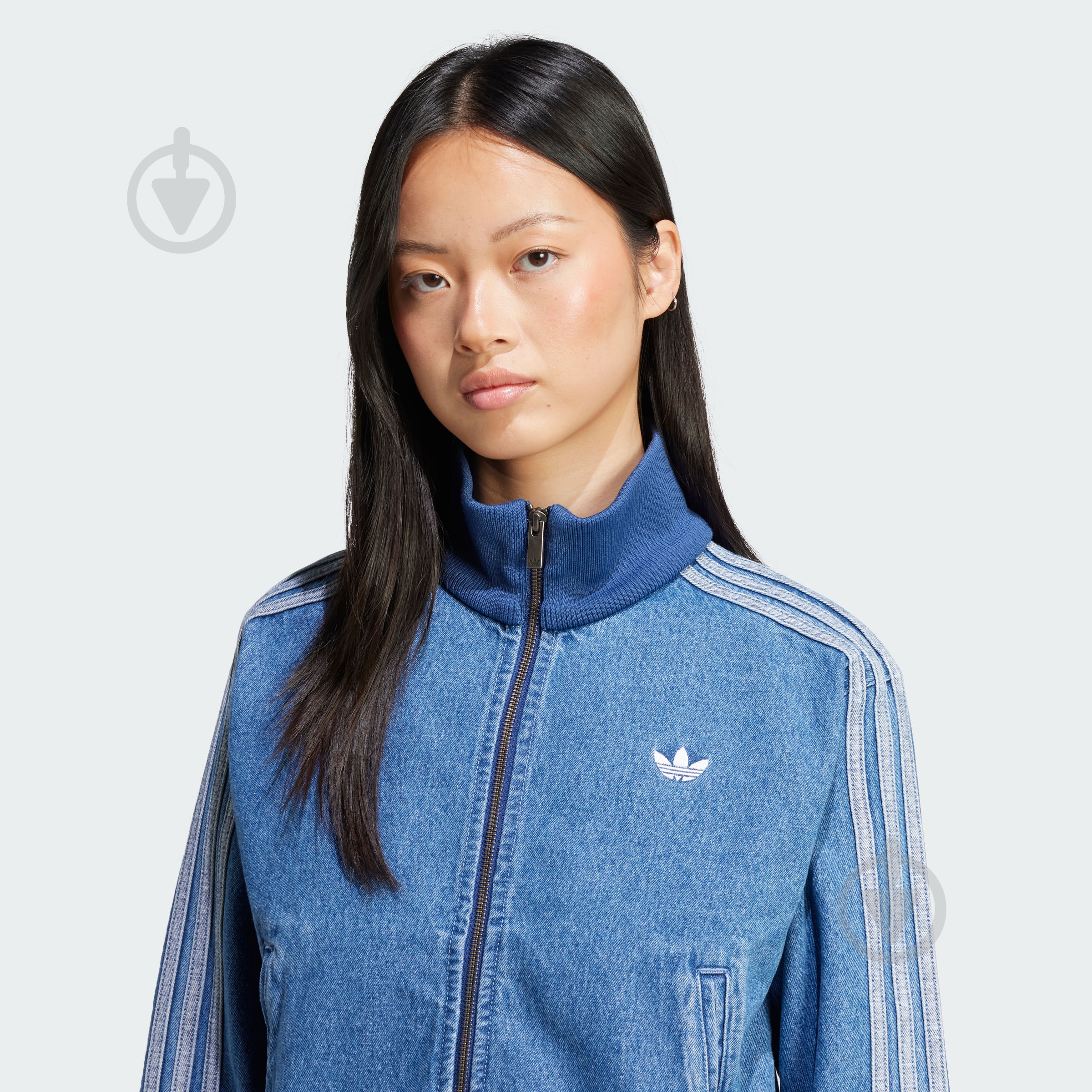 Джемпер Adidas DENIM TT JD2570 р.M голубой - фото 3