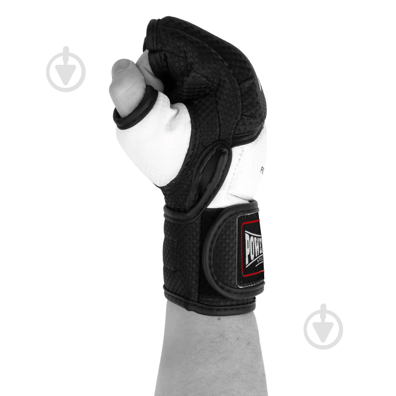 Рукавички для MMA PowerPlay р. XS 4,2oz PP_3075 чорний із білим - фото 5