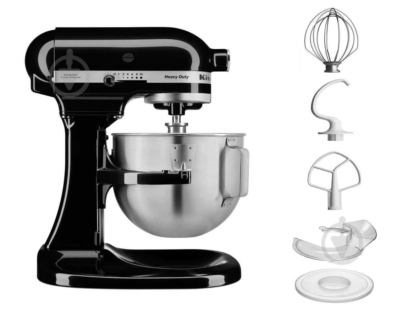 Кухонная машина KitchenAid Heavy Duty 5KPM5EOB 4,8 л черный - фото 2